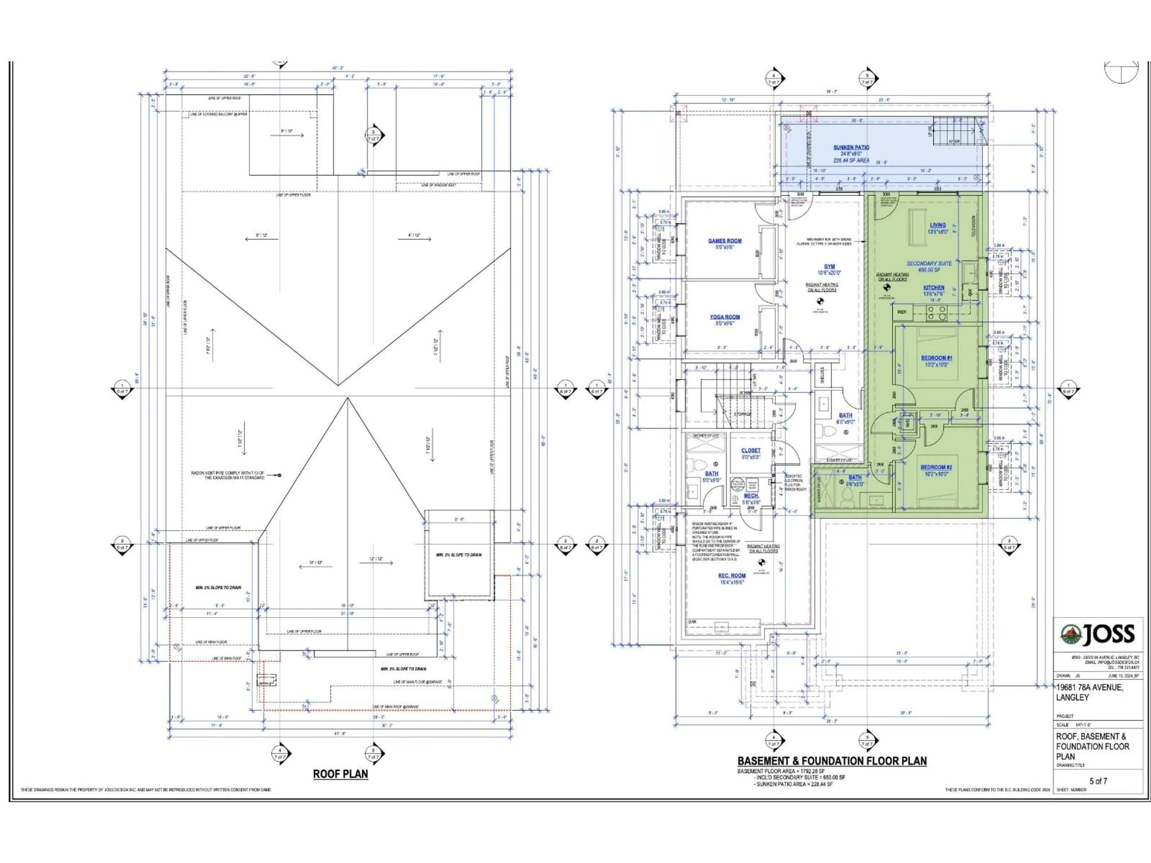 Floor plan for 19681 78A AVENUE, Langley British Columbia V2Y4L8