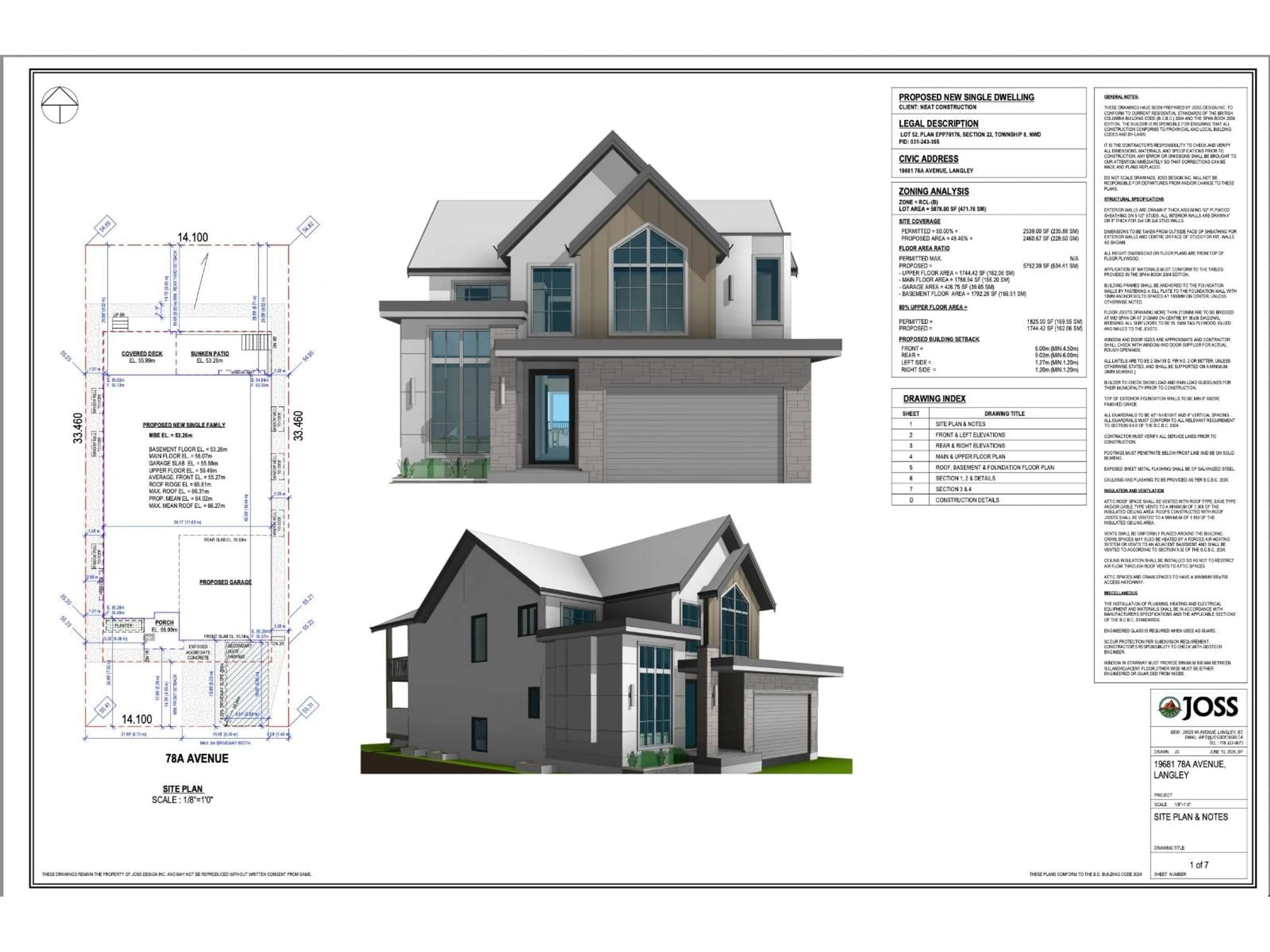 Floor plan for 19681 78A AVENUE, Langley British Columbia V2Y4L8
