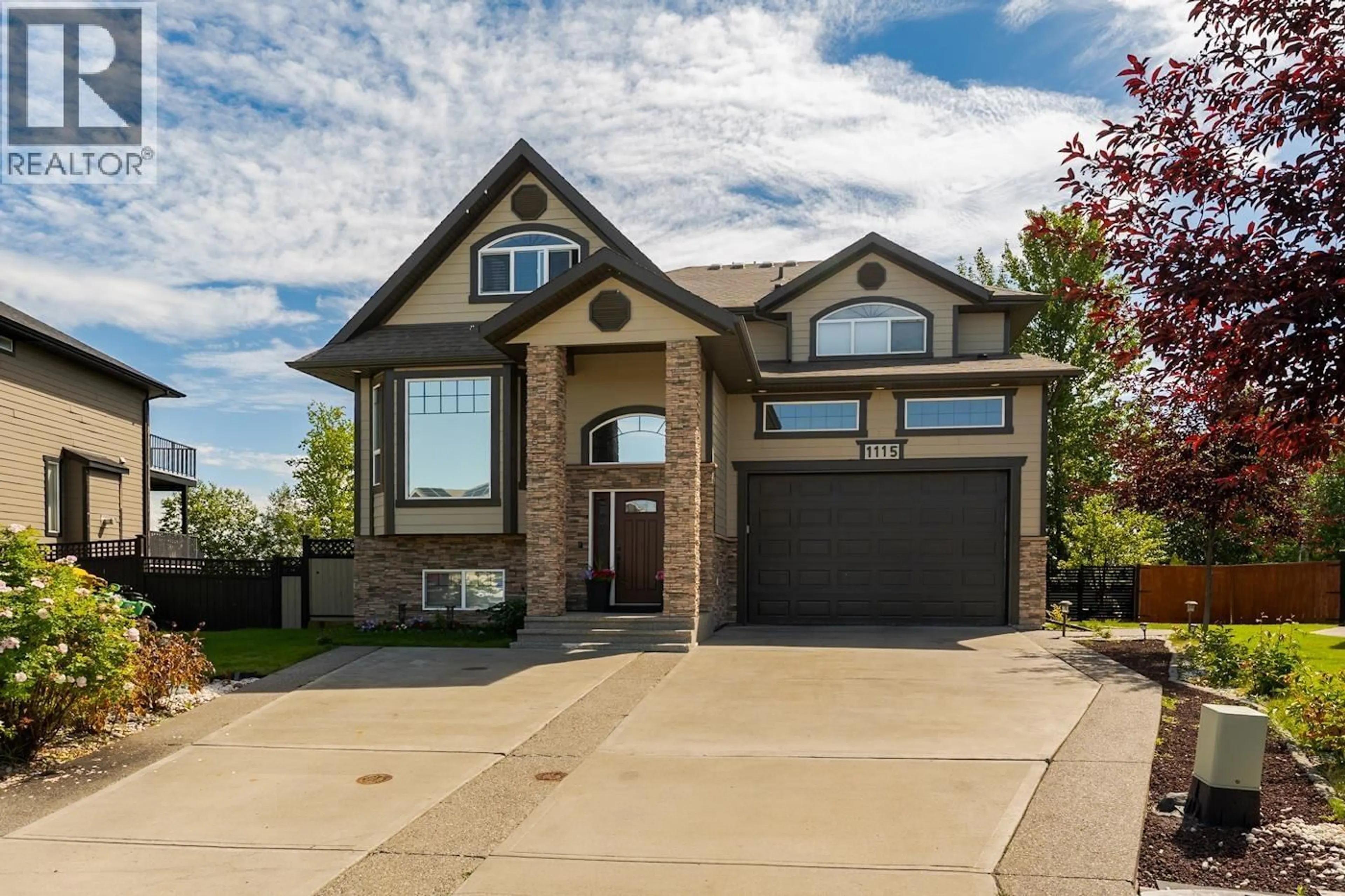 Home with brick exterior material, street for 1115 ABRUZZI PLACE, Prince George British Columbia V2N0B7