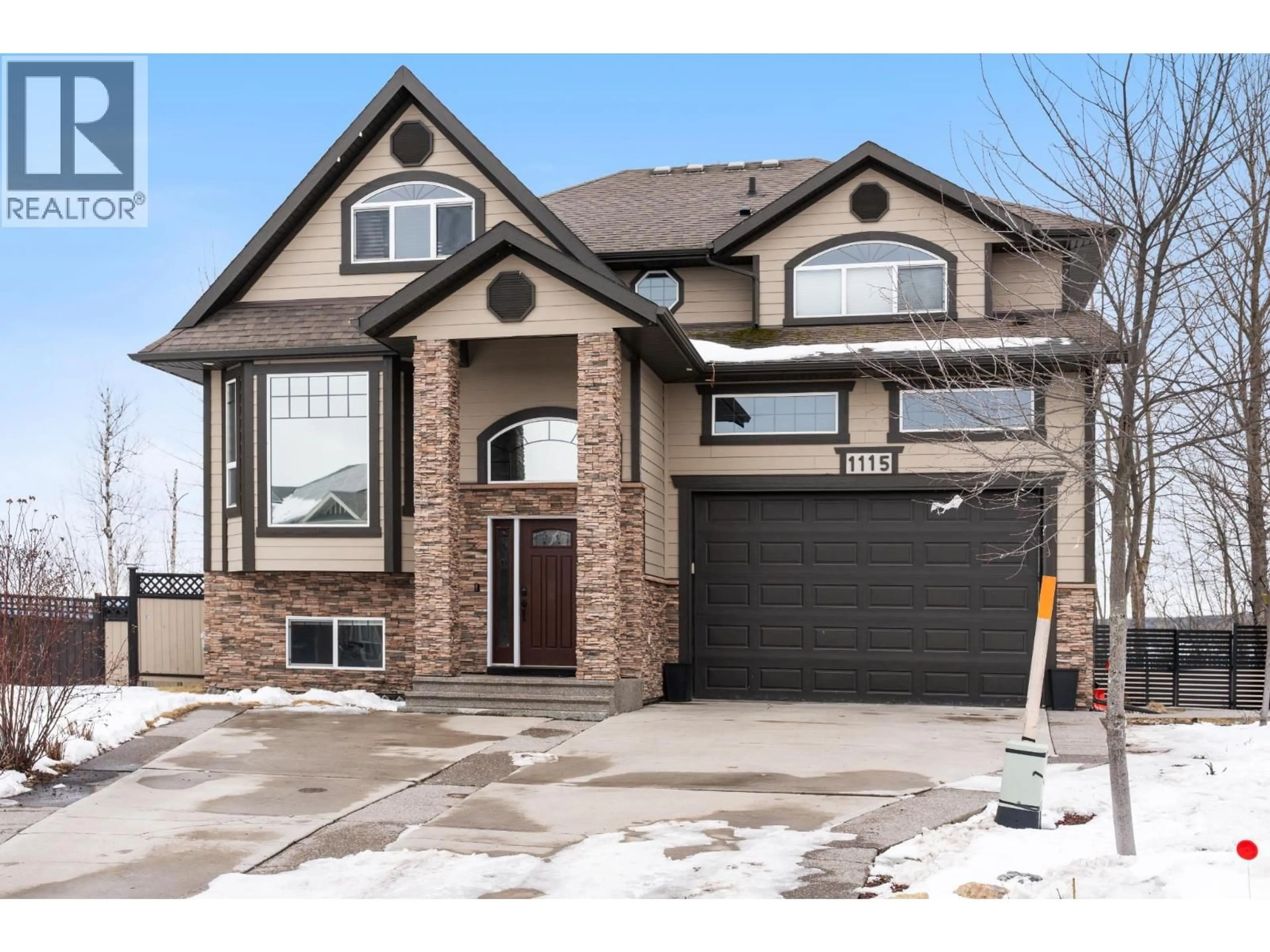 Home with brick exterior material, street for 1115 ABRUZZI PLACE, Prince George British Columbia V2N0B7