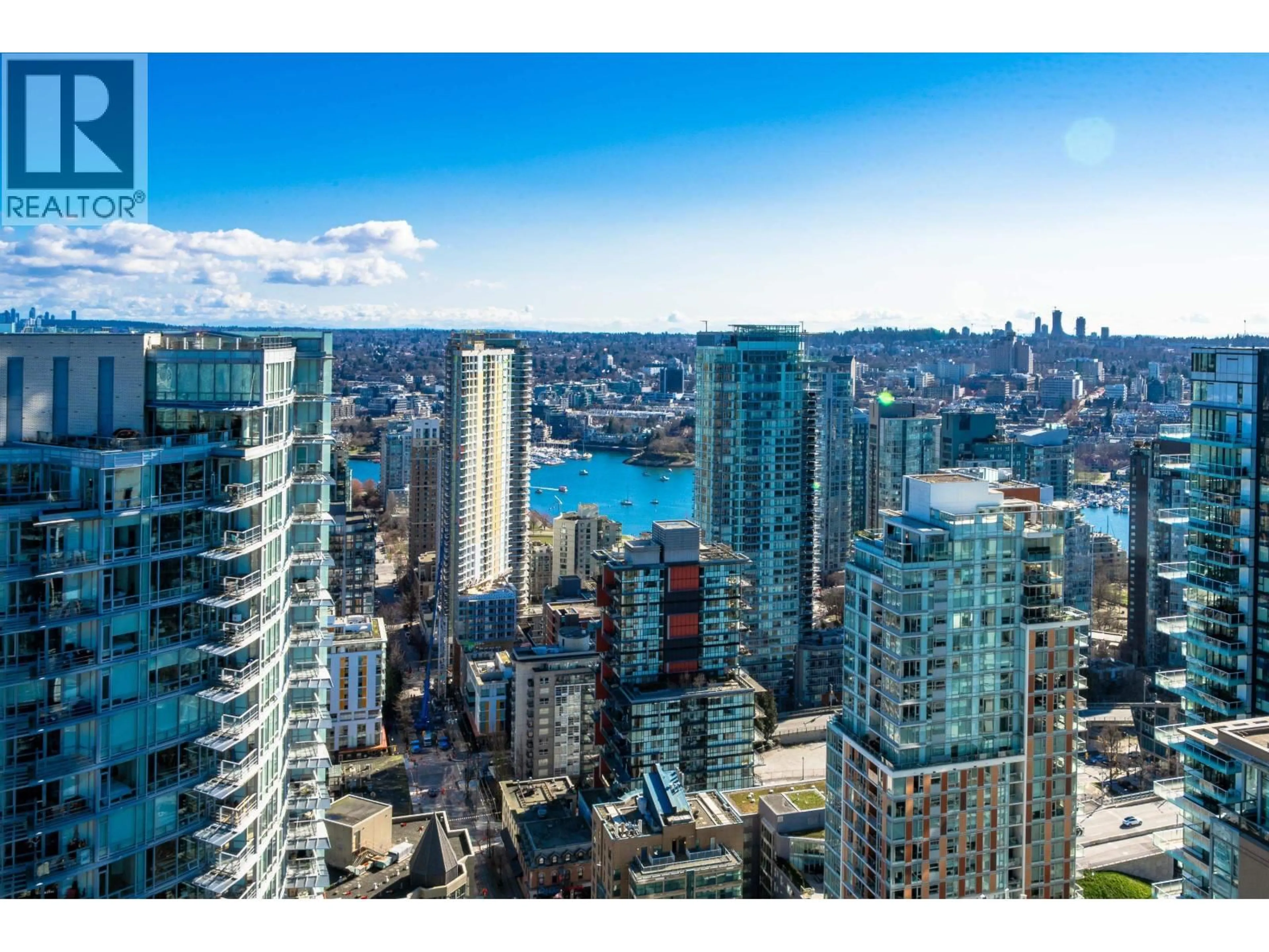 A pic from outside/outdoor area/front of a property/back of a property/a pic from drone, city buildings view from balcony for 4306 - 1289 HORNBY STREET, Vancouver British Columbia V6Z0G7