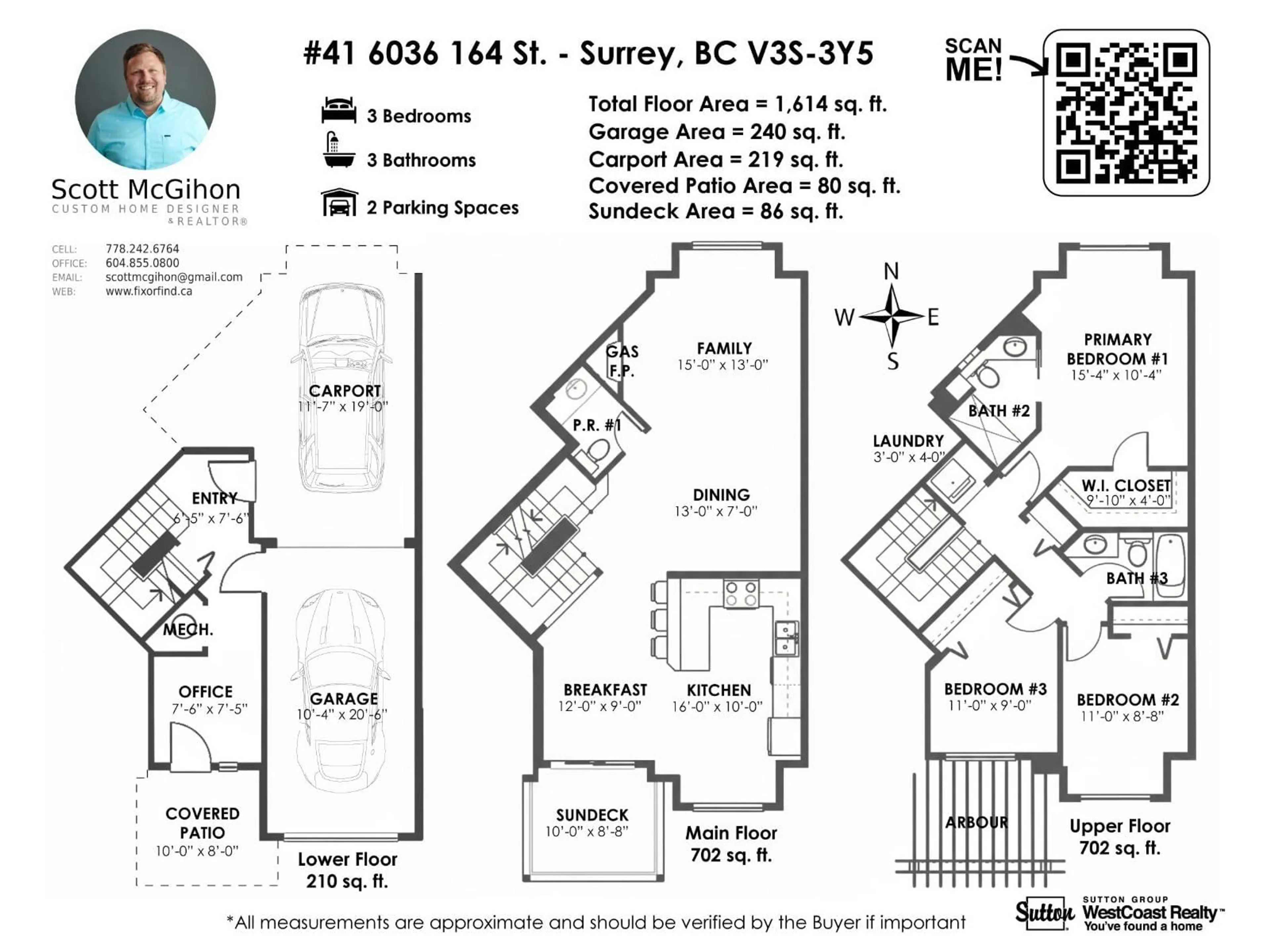 Floor plan for 41 - 6036 164 STREET, Surrey British Columbia V3S3Y5
