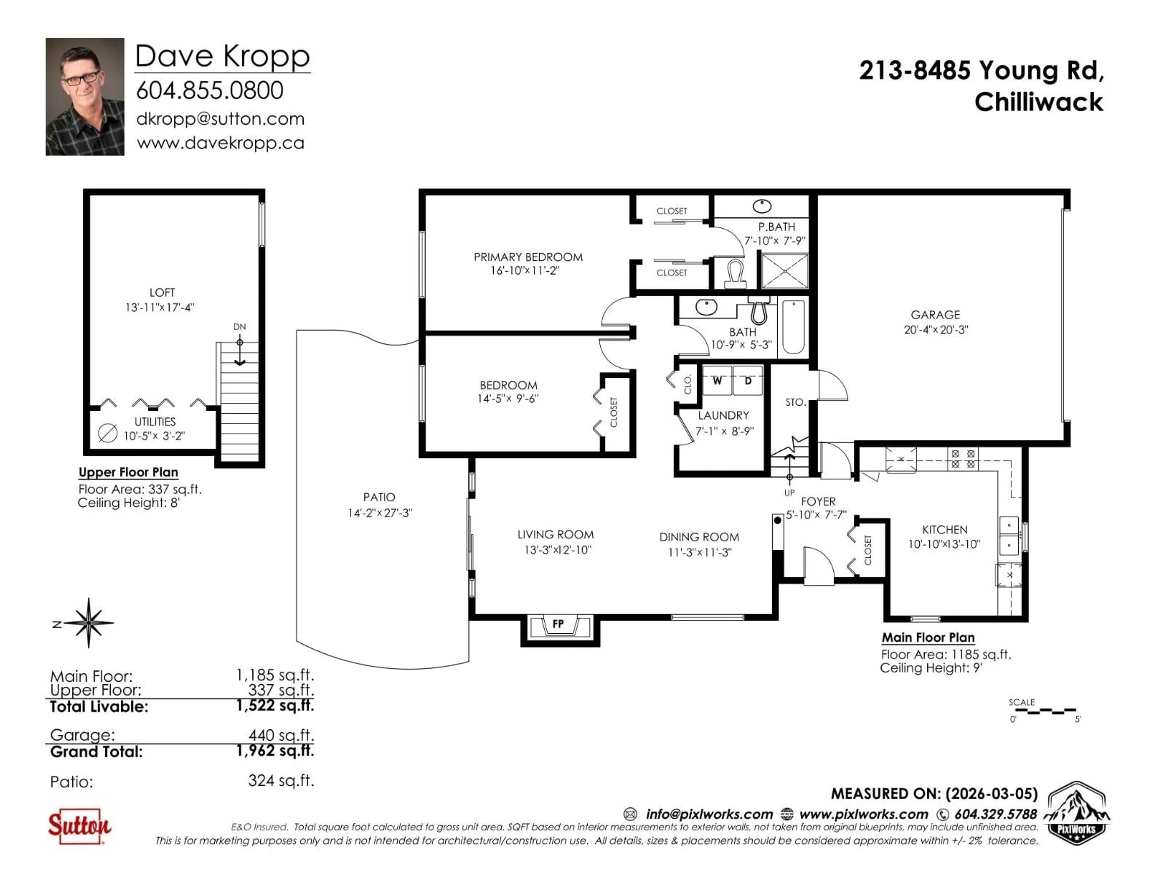 Floor plan for 213 - 8485 YOUNG ROAD, Chilliwack British Columbia V2P7Y7