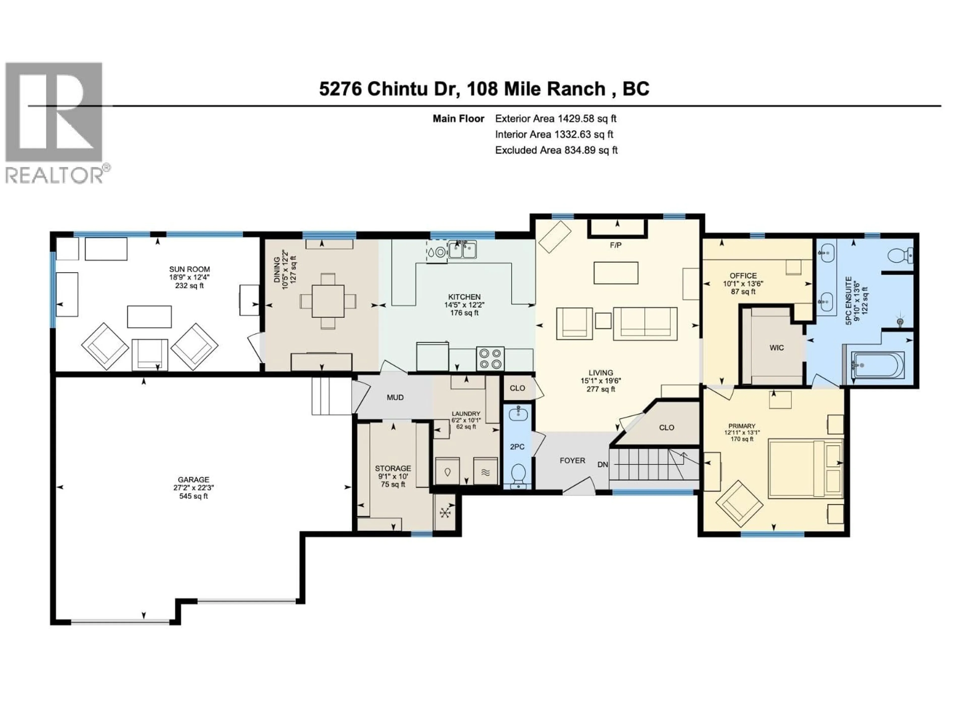 Floor plan for 5276 CHINTU DRIVE, 108 Mile Ranch British Columbia V0K2Z0