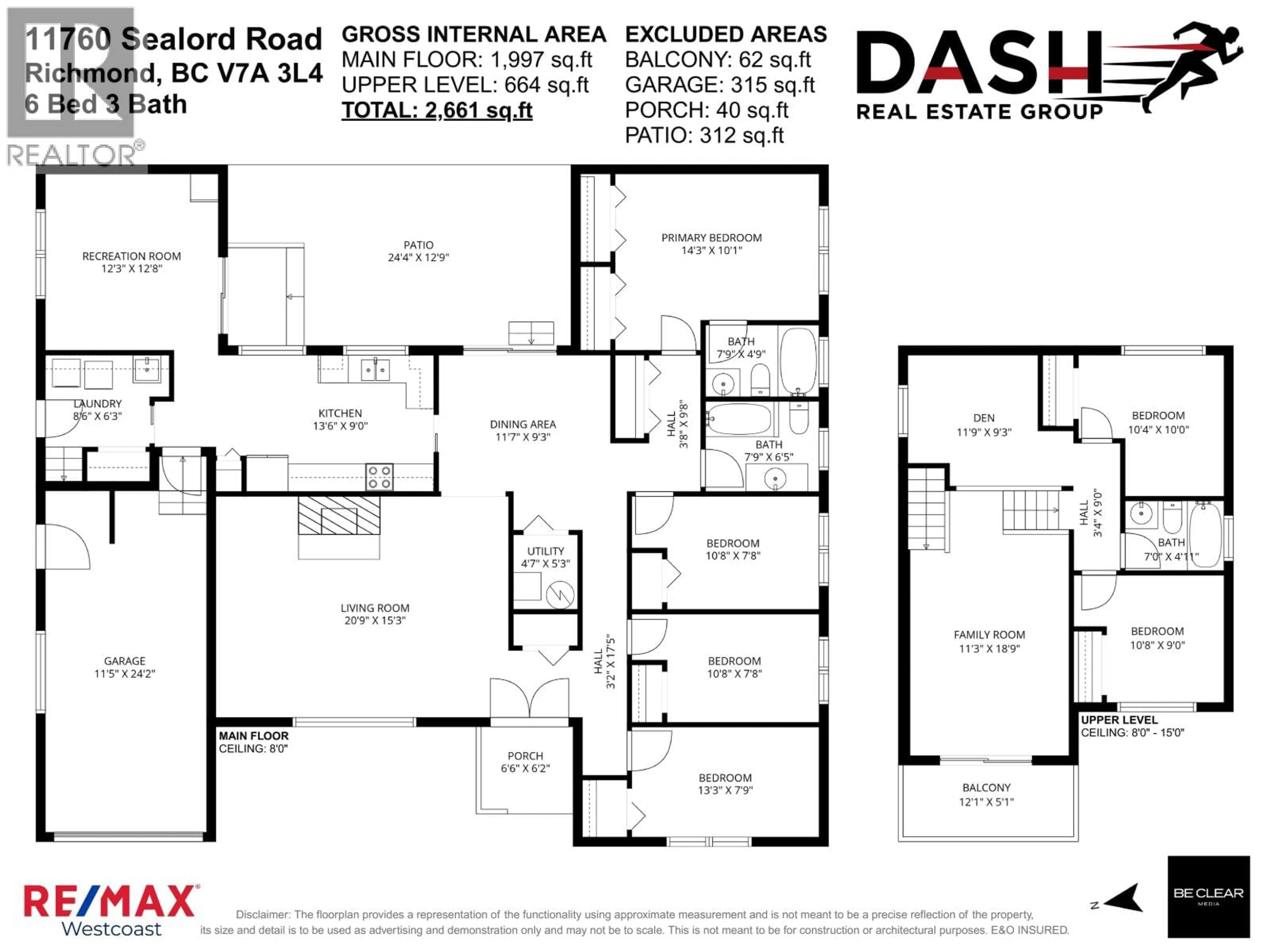 Floor plan for 11760 SEALORD ROAD, Richmond British Columbia V7A3L4