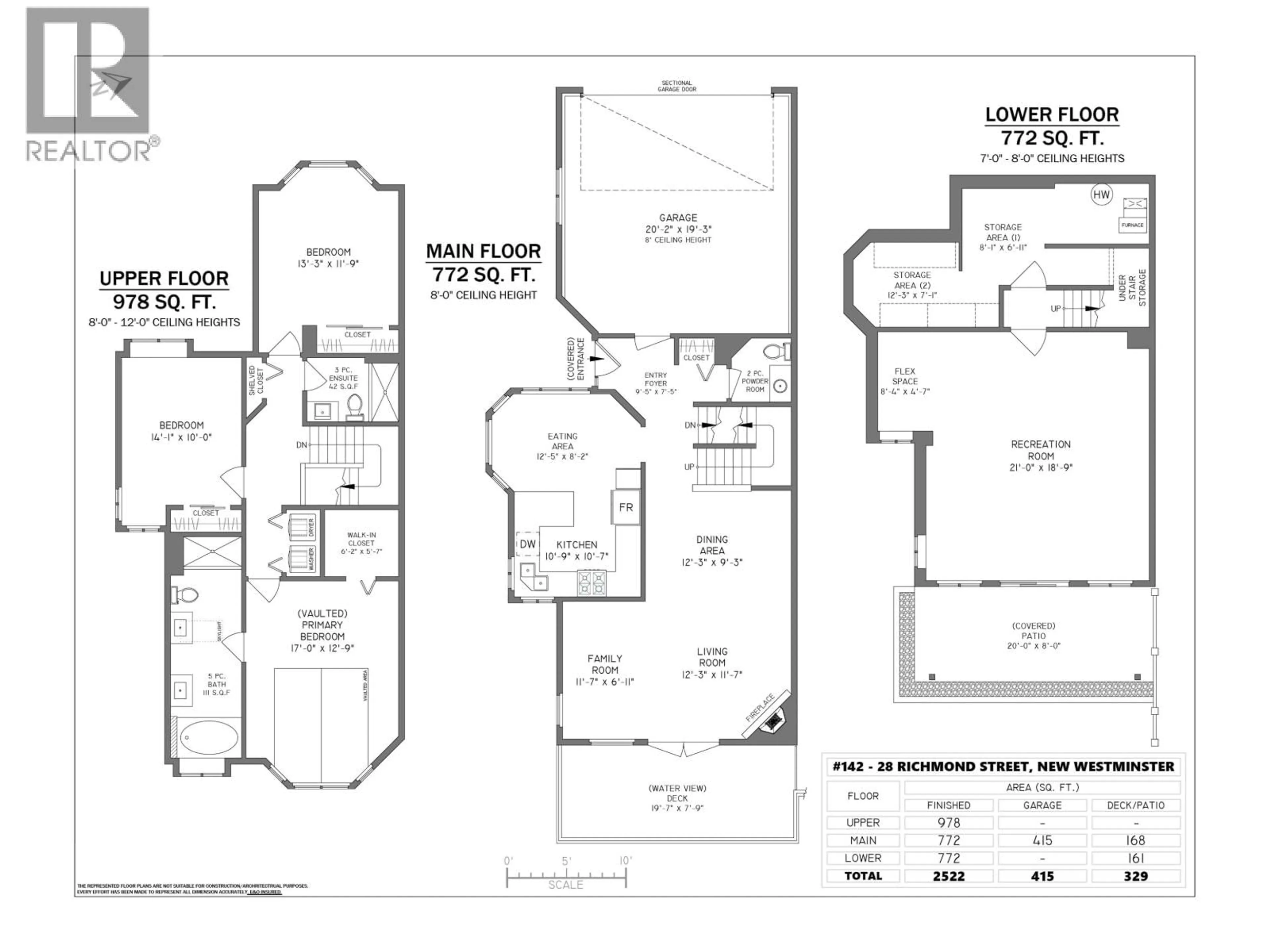 Floor plan for 142 - 28 RICHMOND STREET, New Westminster British Columbia V3L5P4