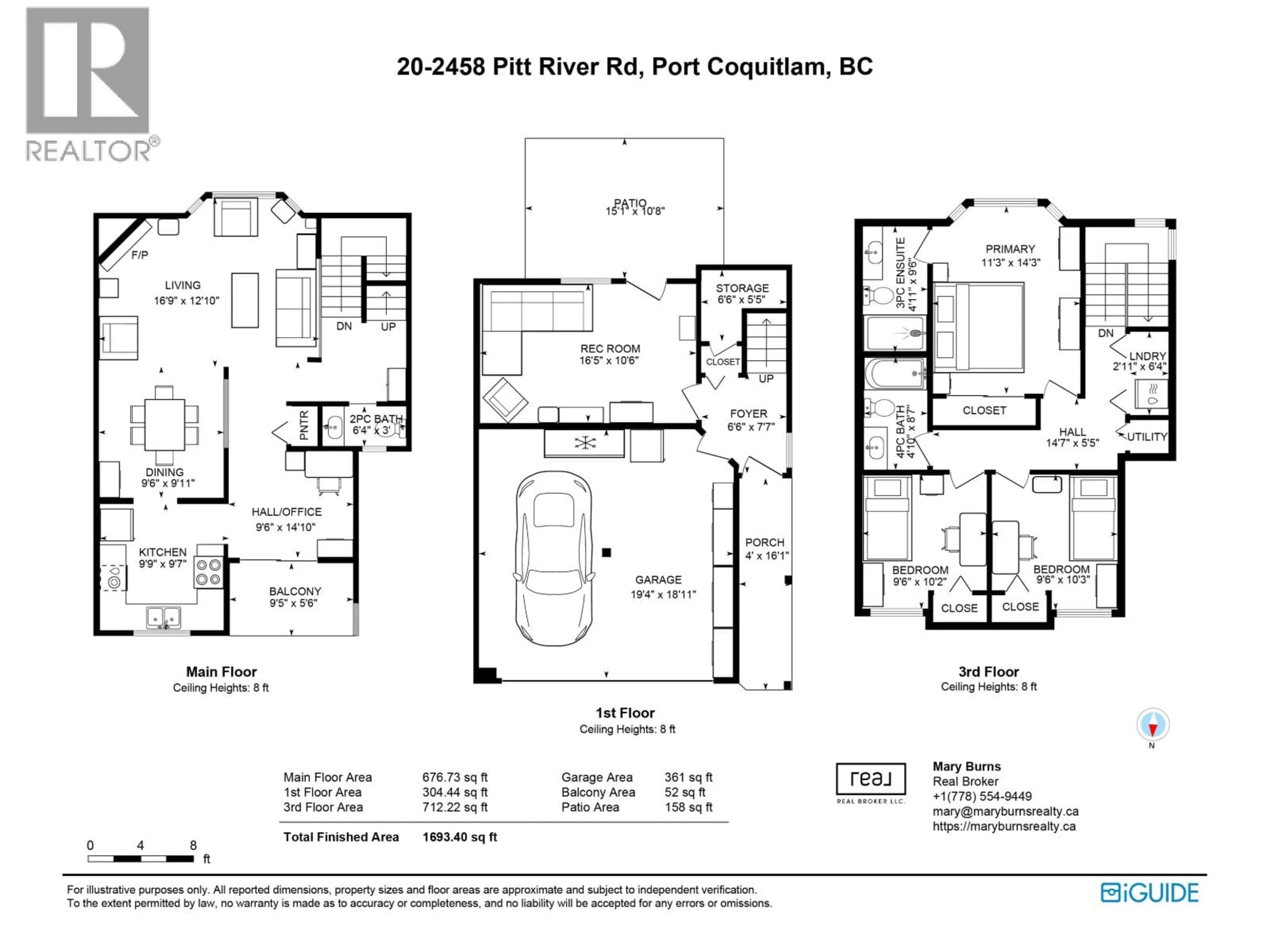 Floor plan for 20 - 2458 PITT RIVER ROAD, Port Coquitlam British Columbia V3C6J7