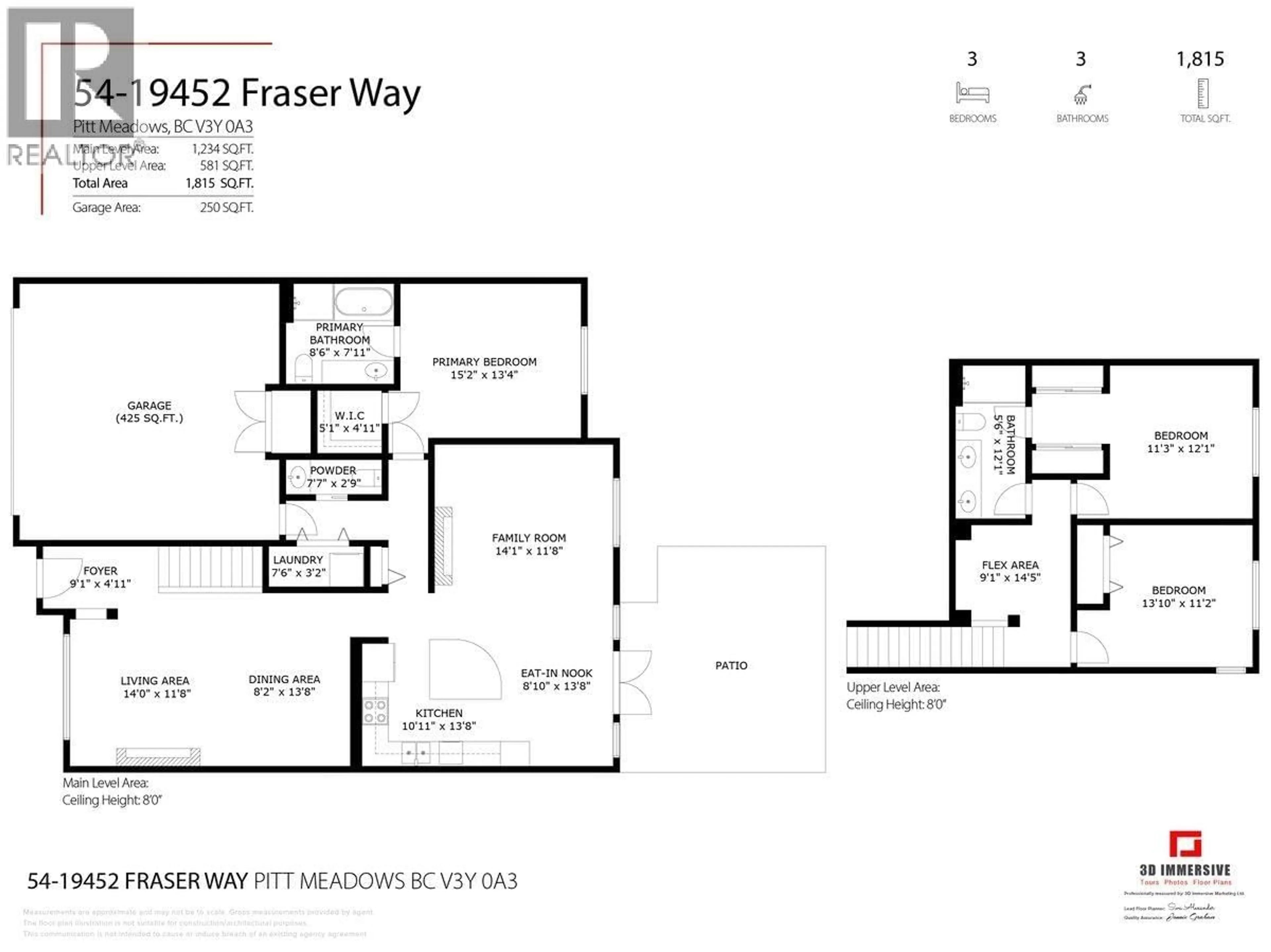 Floor plan for 54 - 19452 FRASER WAY, Pitt Meadows British Columbia V3Y0A3