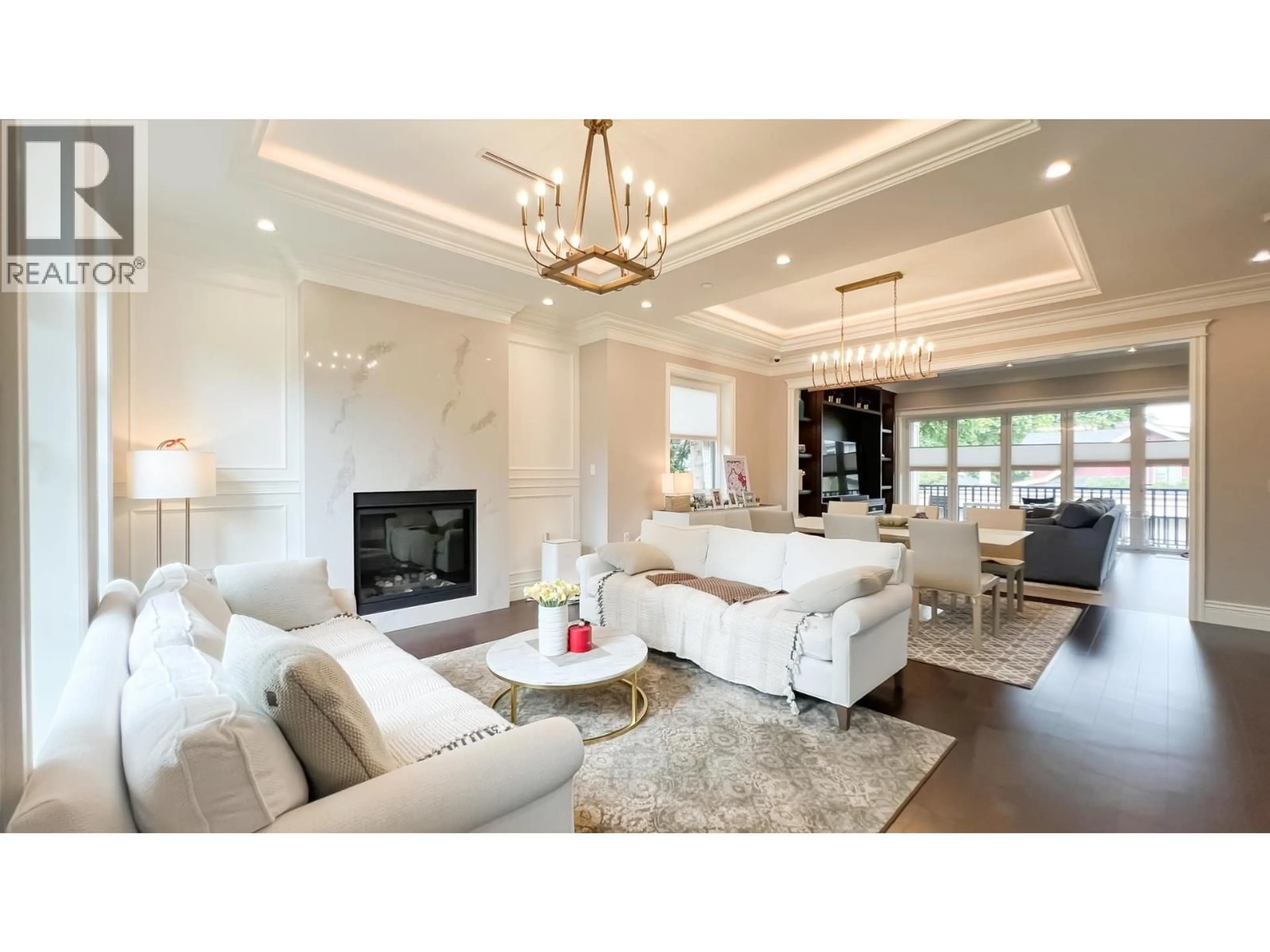 Living room with furniture, wood/laminate floor for 2071 36TH AVENUE, Vancouver British Columbia V6M1L1