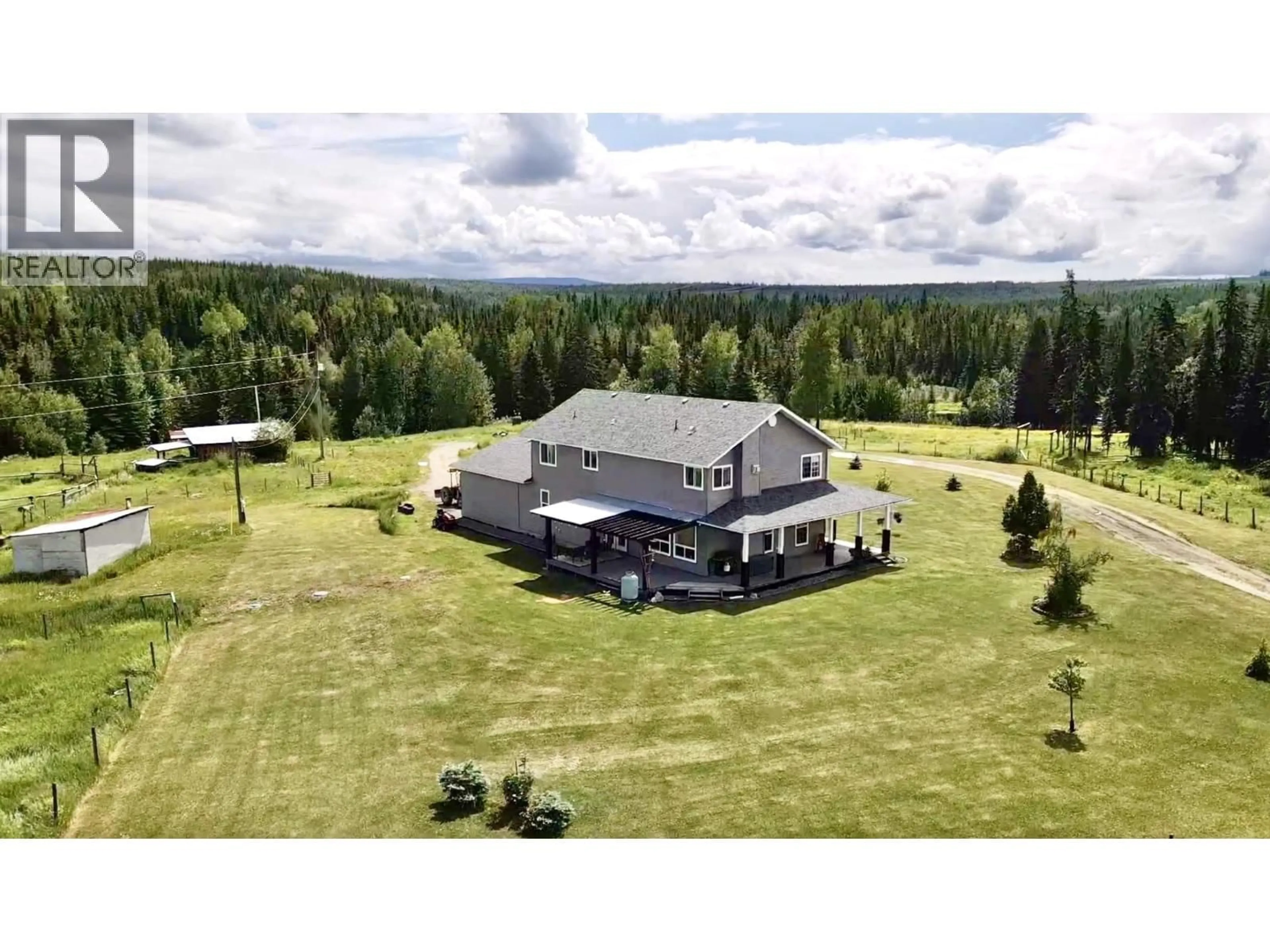 A pic from outside/outdoor area/front of a property/back of a property/a pic from drone, building for 5235 RED ROCK ROAD, Prince George British Columbia V2N5Z9