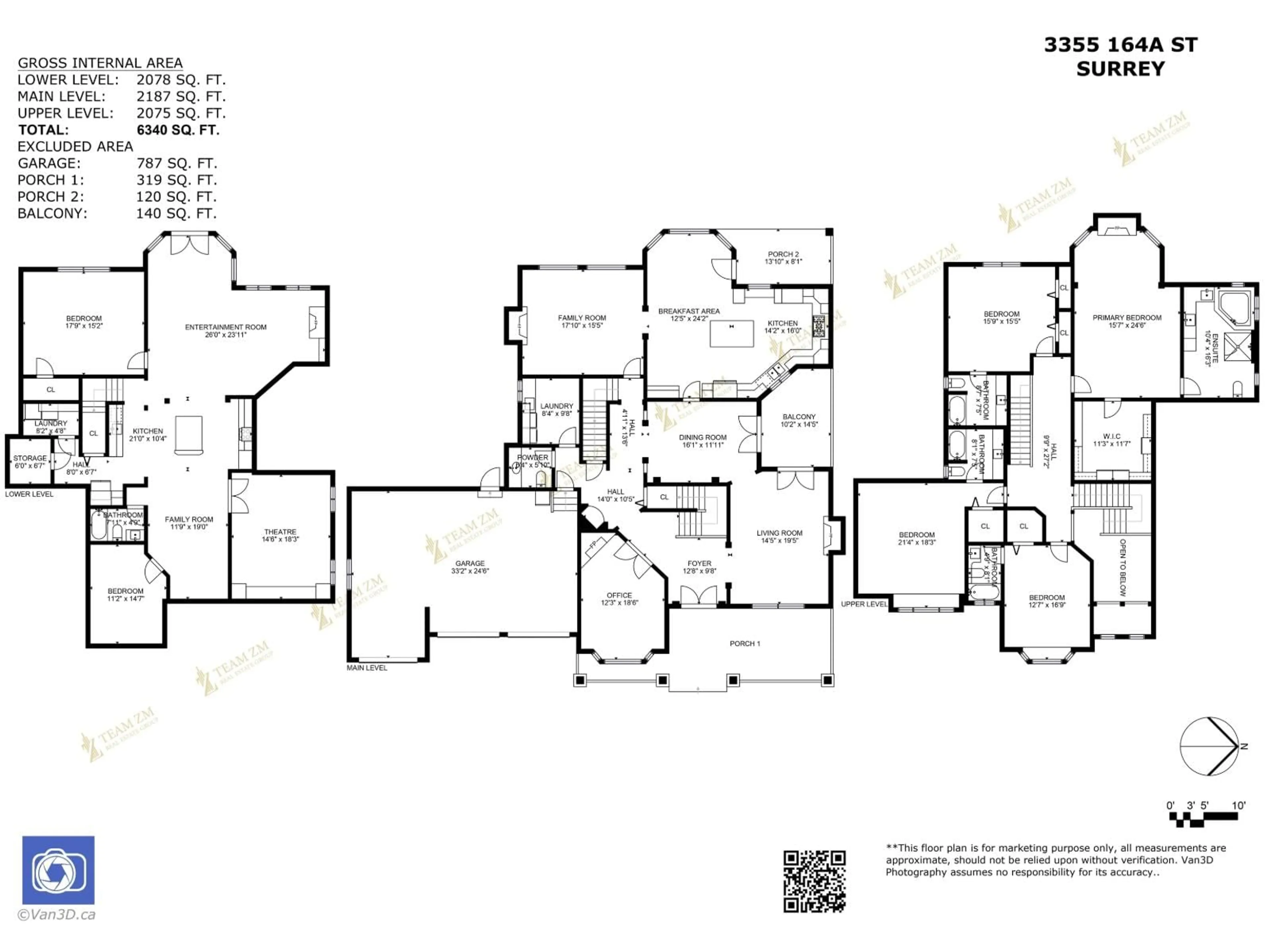 Floor plan for 3355 164A STREET, Surrey British Columbia V3Z0G5