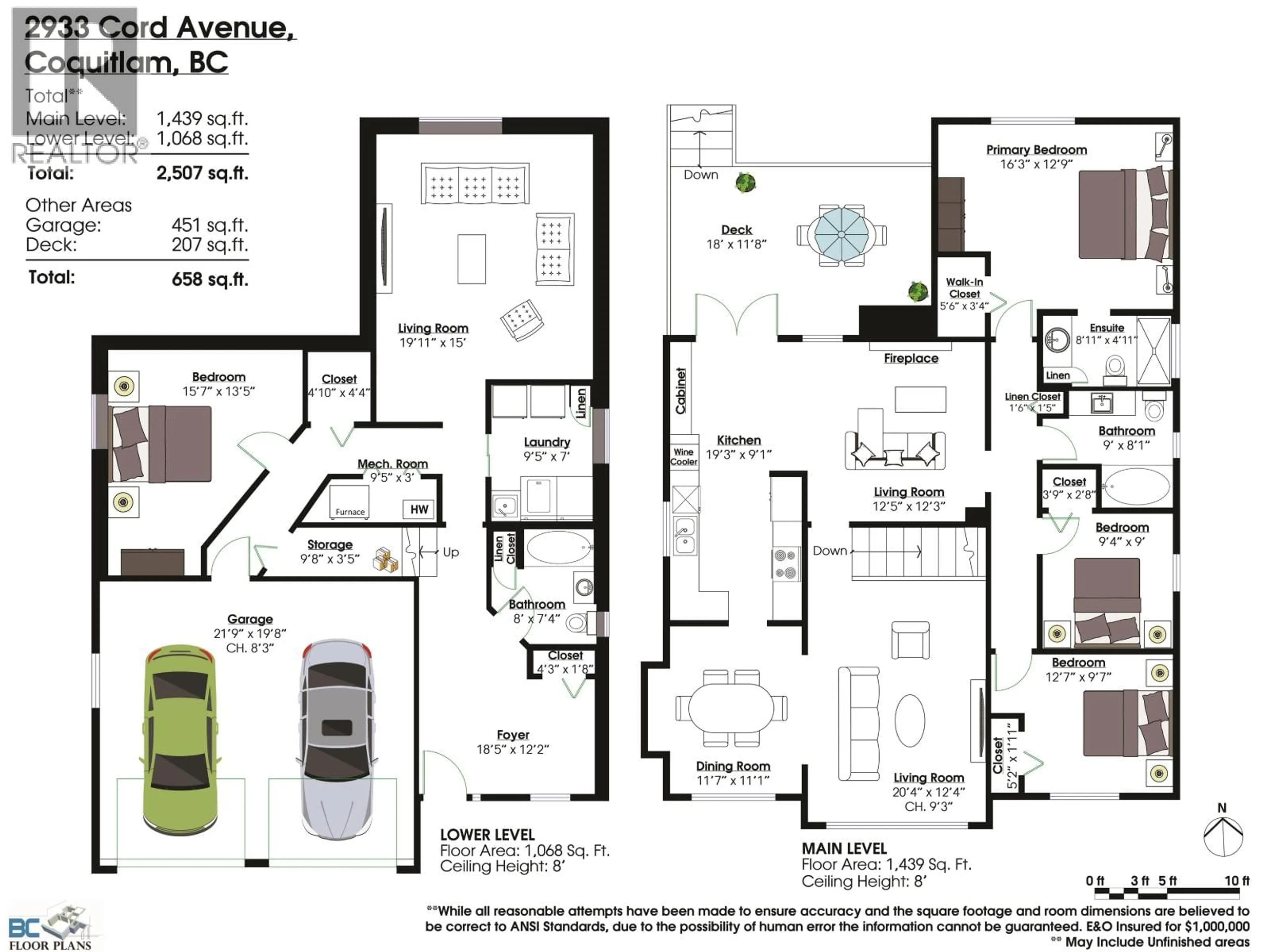 Floor plan for 2933 CORD AVENUE, Coquitlam British Columbia V3B6X5