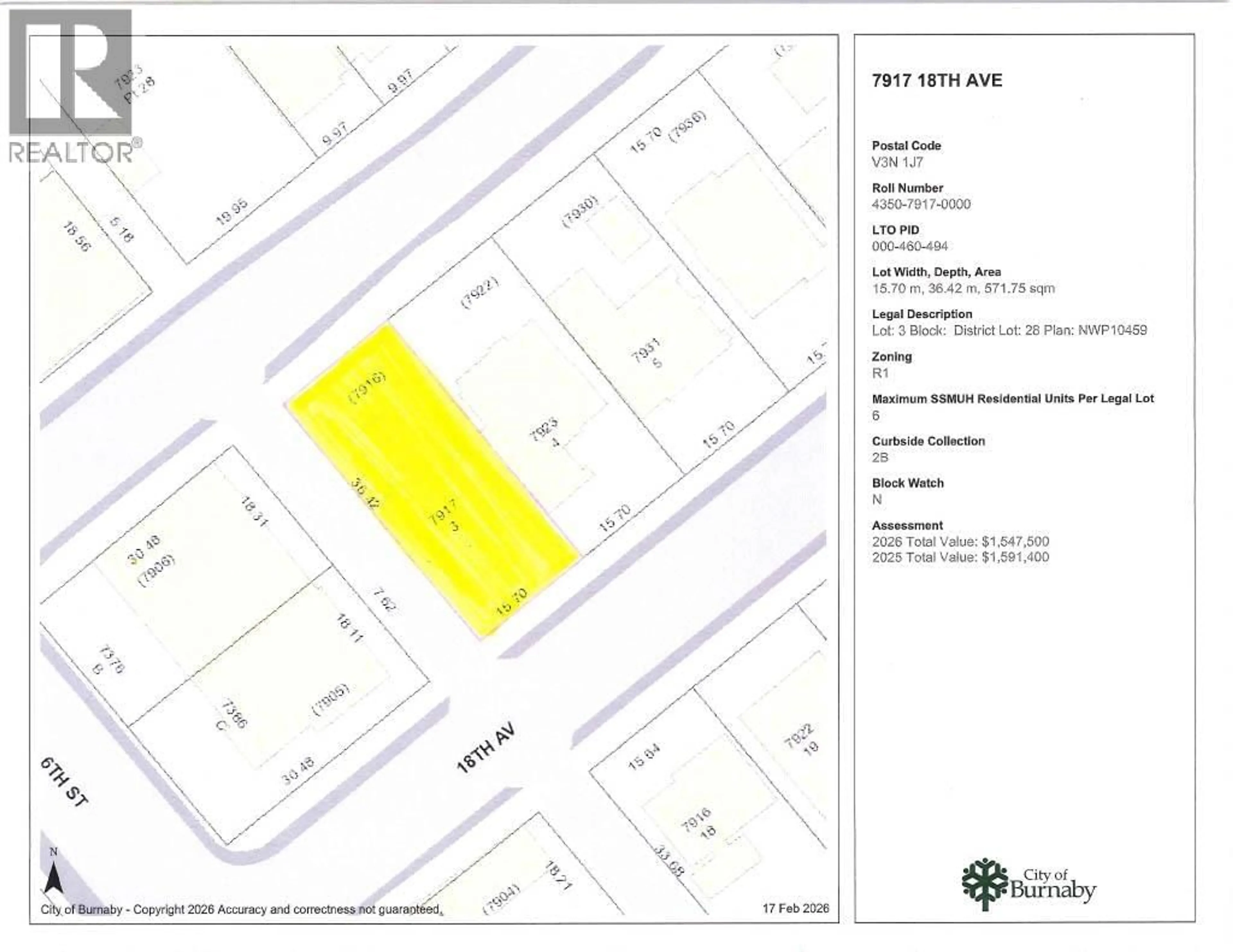 Floor plan for 7917 18TH AVENUE, Burnaby British Columbia V3N1J7