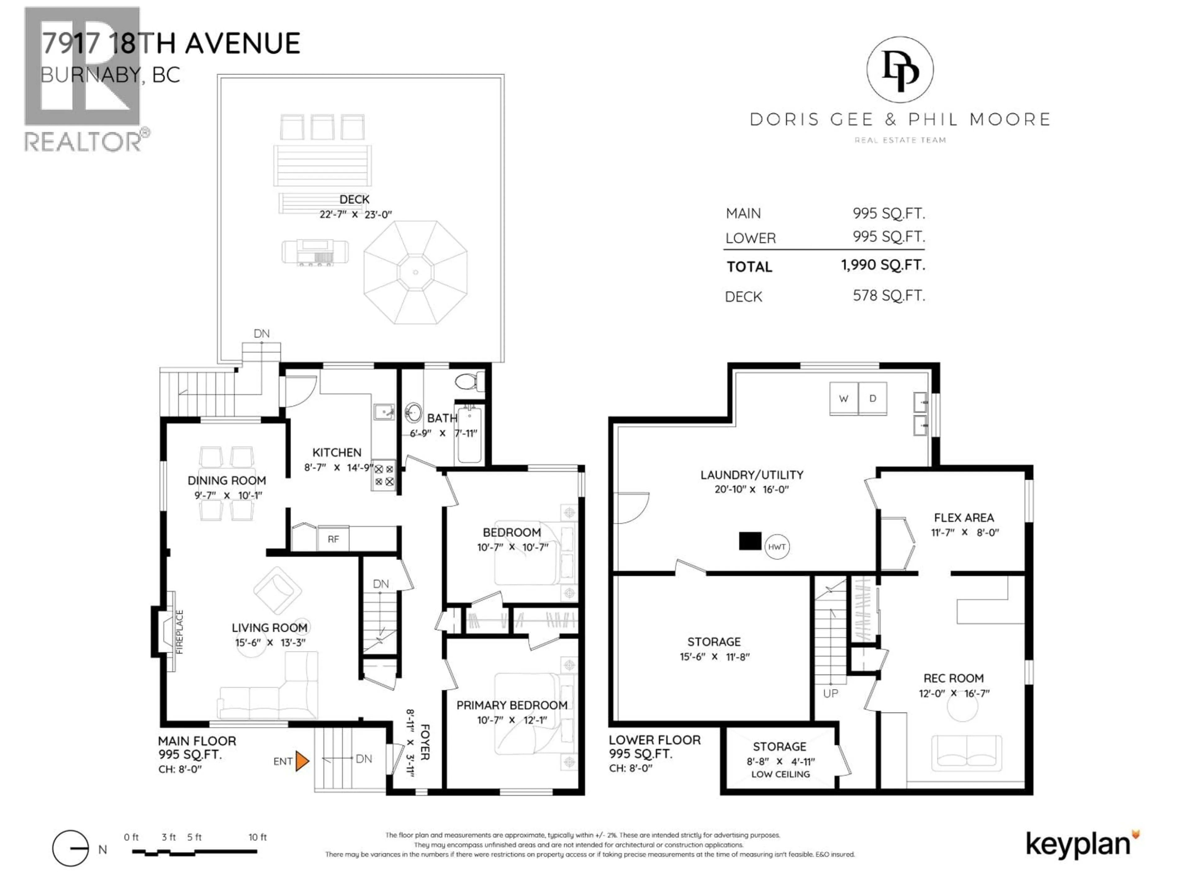 Floor plan for 7917 18TH AVENUE, Burnaby British Columbia V3N1J7