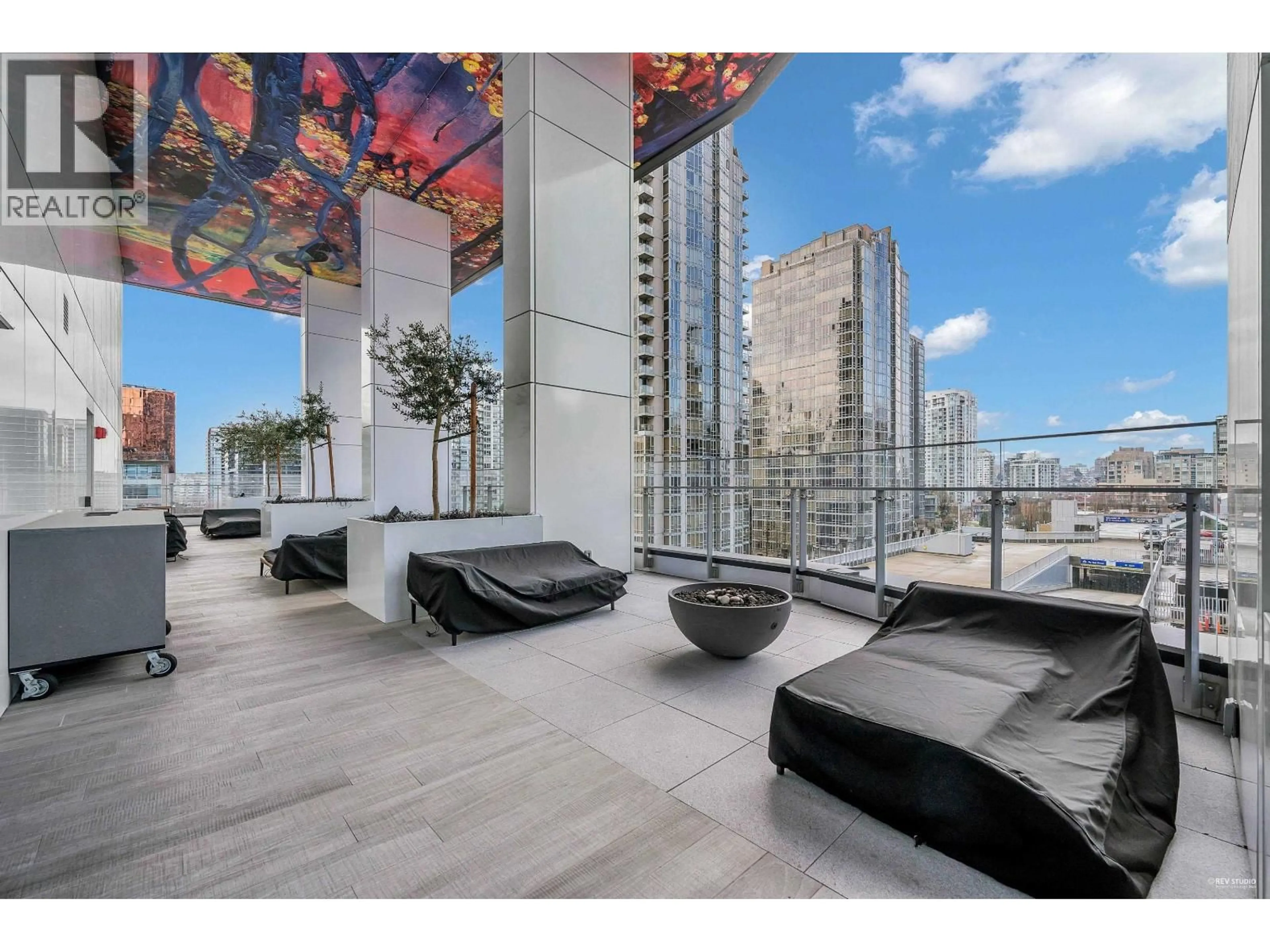 Patio, city buildings view from balcony for 2104 - 885 CAMBIE STREET, Vancouver British Columbia V6B0R6