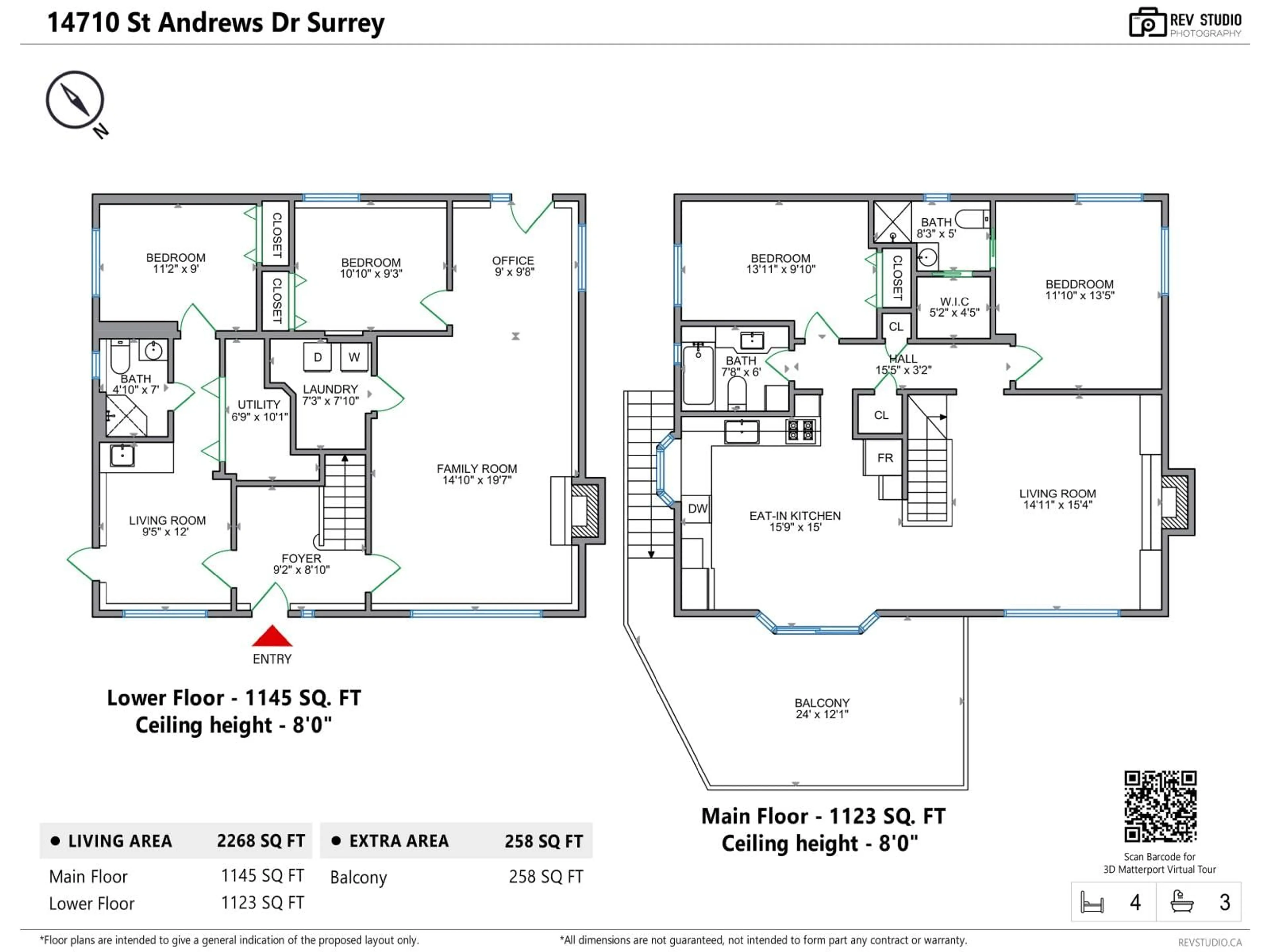 Floor plan for 14710 ST. ANDREWS DRIVE, Surrey British Columbia V3R5V4