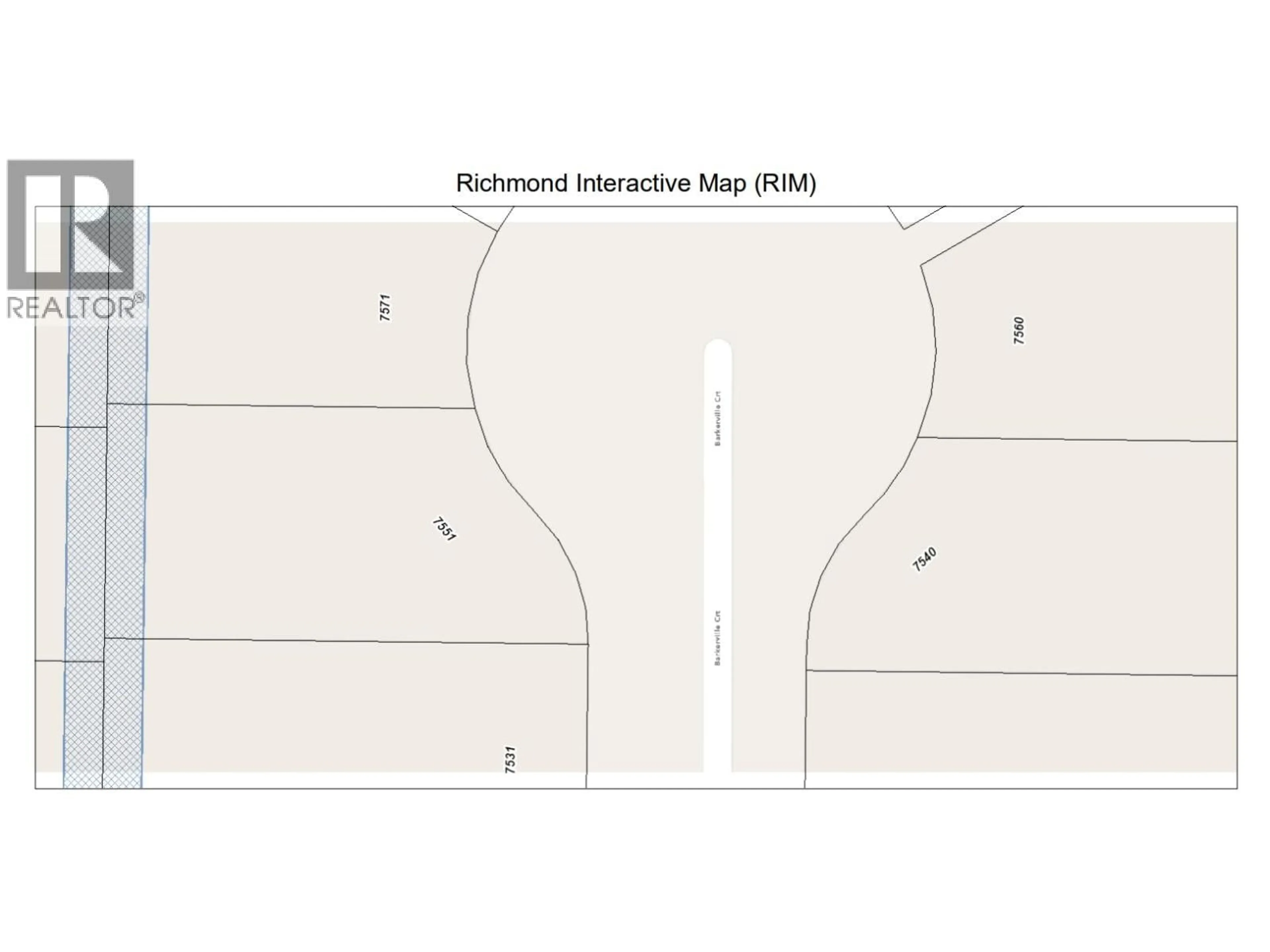 Picture of a map for 7551 BARKERVILLE COURT, Richmond British Columbia V7A1K8