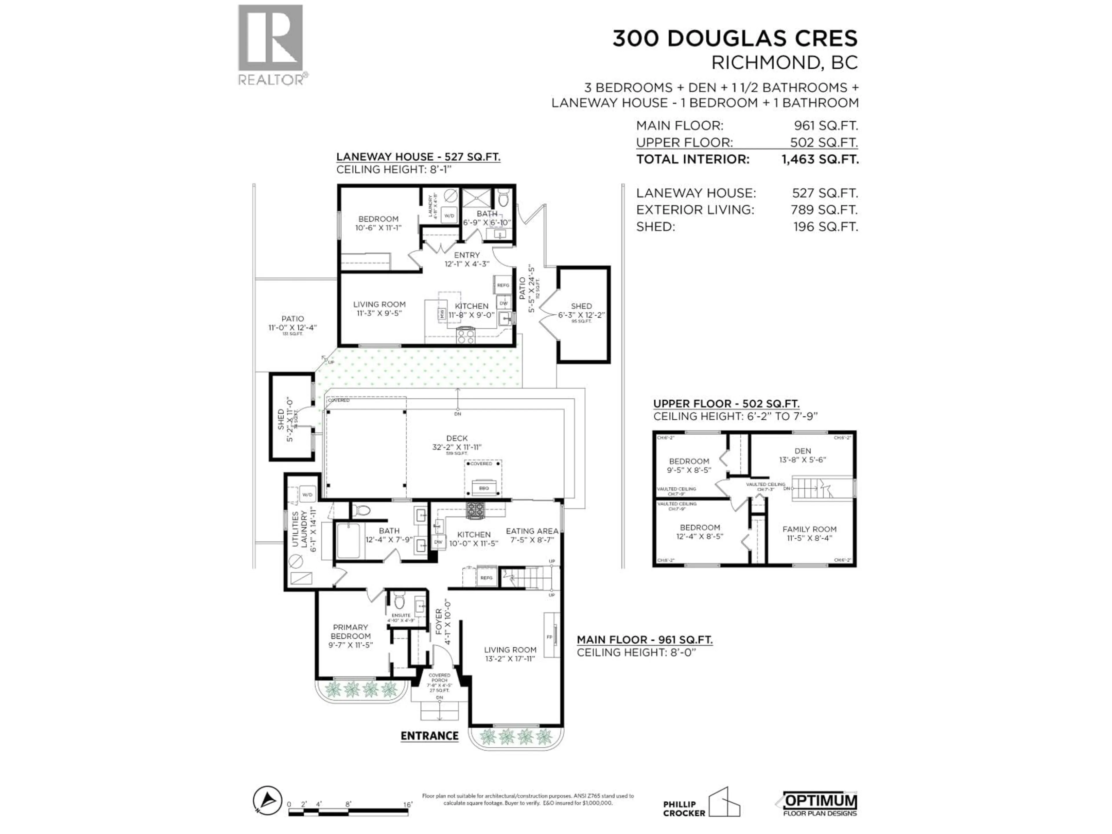 Floor plan for 300 DOUGLAS CRESCENT, Richmond British Columbia V7B1E5