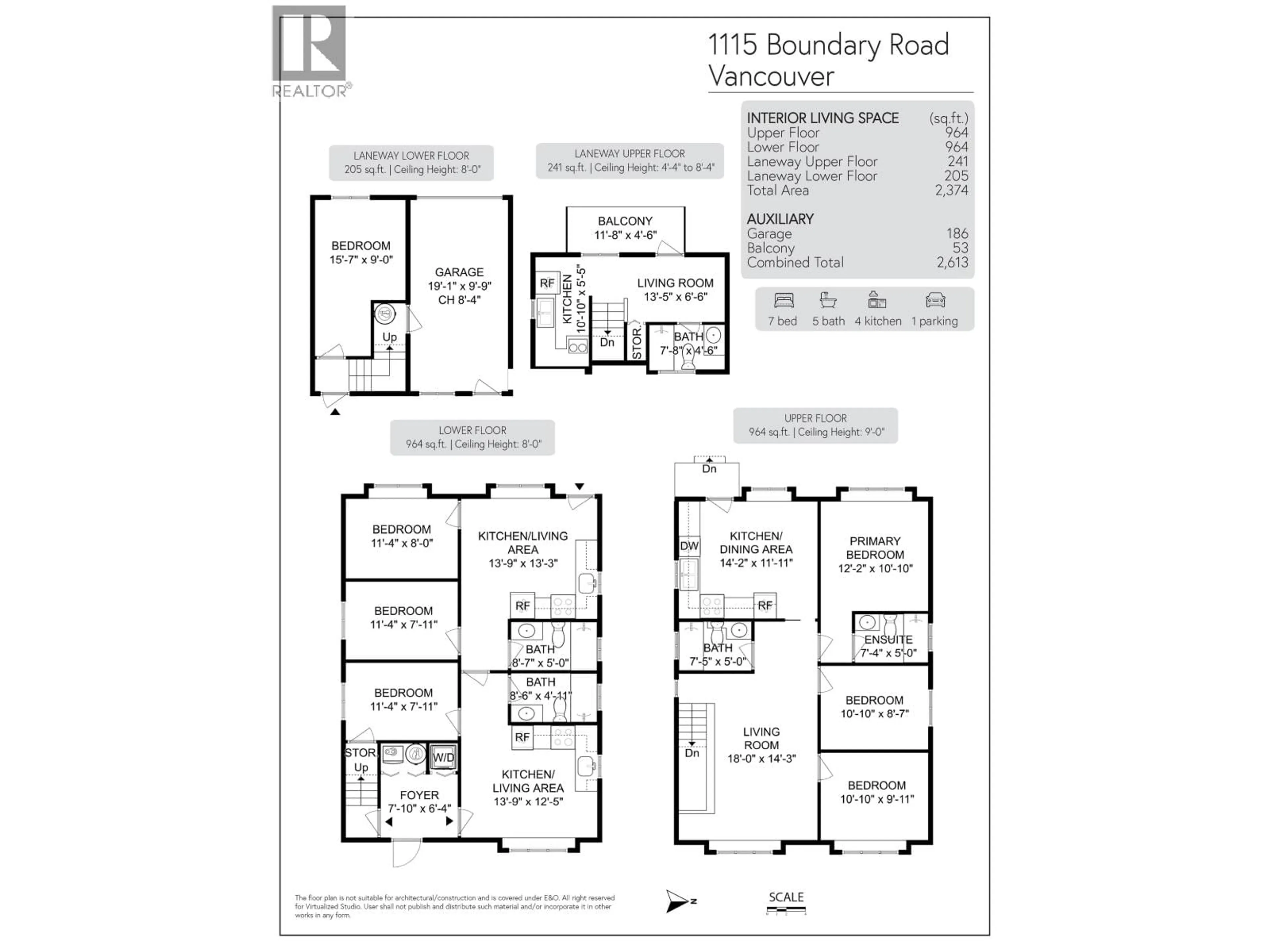 Floor plan for 1115 BOUNDARY ROAD, Vancouver British Columbia V5K4T4