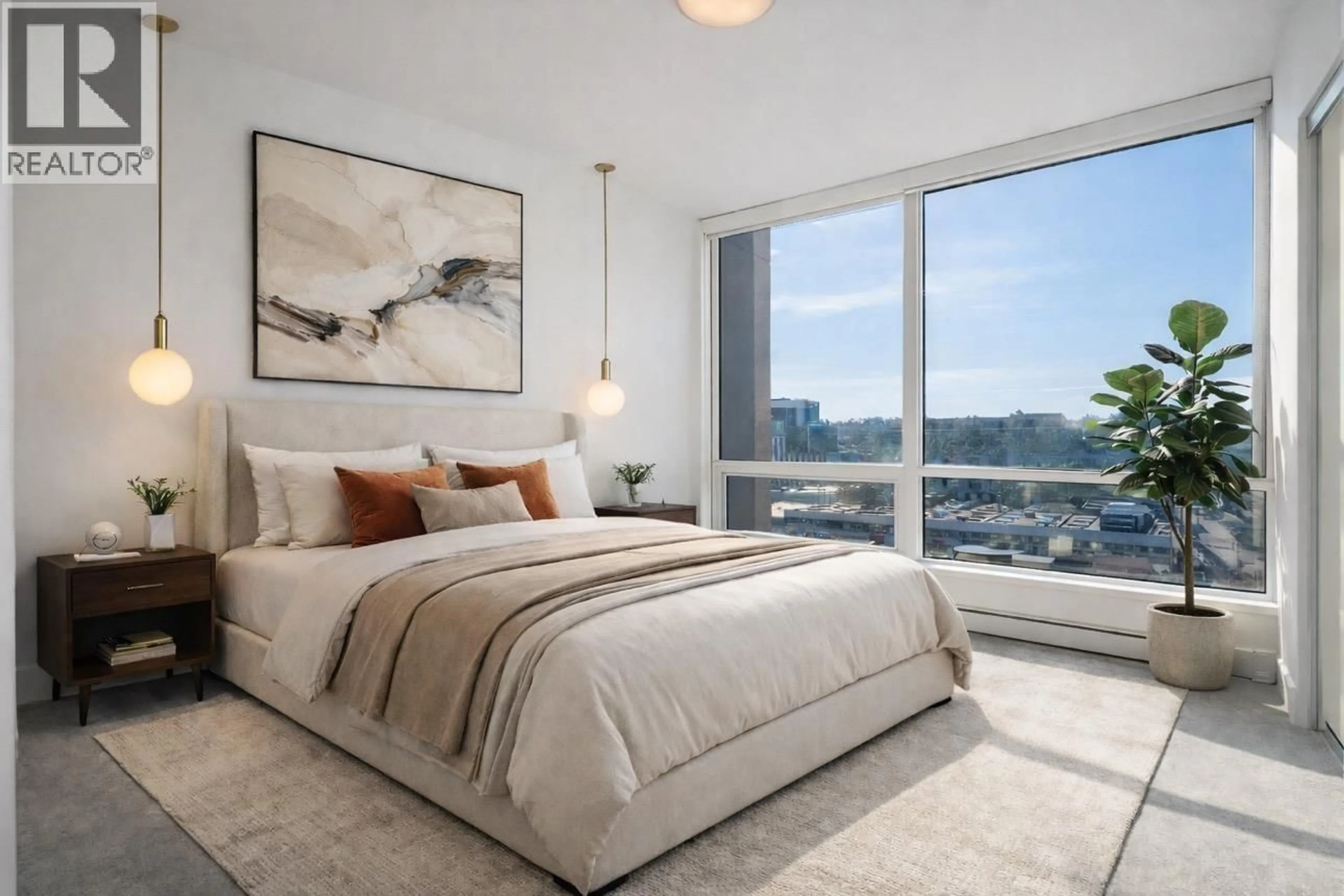 Bedroom with bed, unknown for 1108 - 1788 COLUMBIA STREET, Vancouver British Columbia V5Y0L7