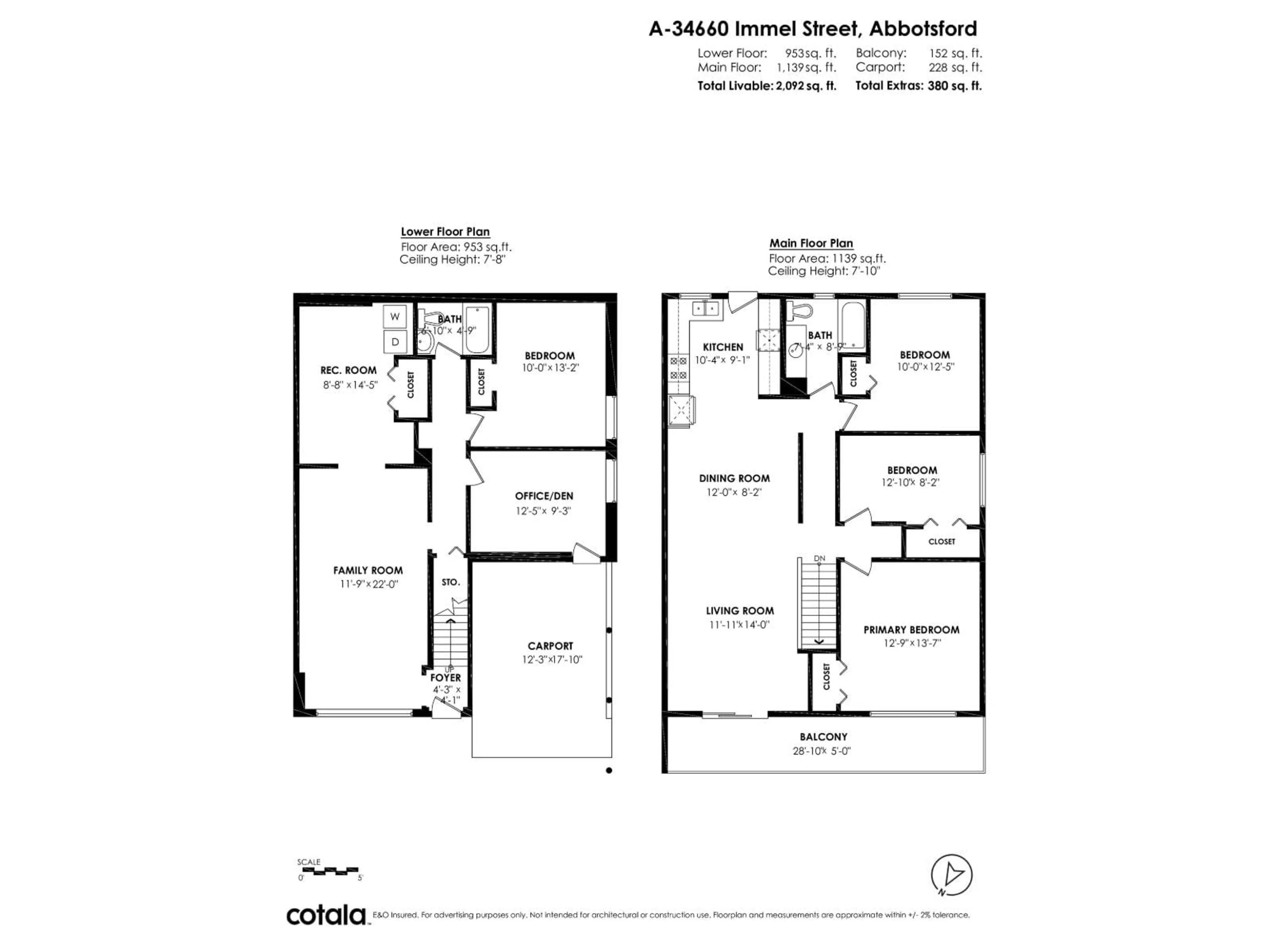 Floor plan for A - 34660 IMMEL STREET, Abbotsford British Columbia V2S4T7