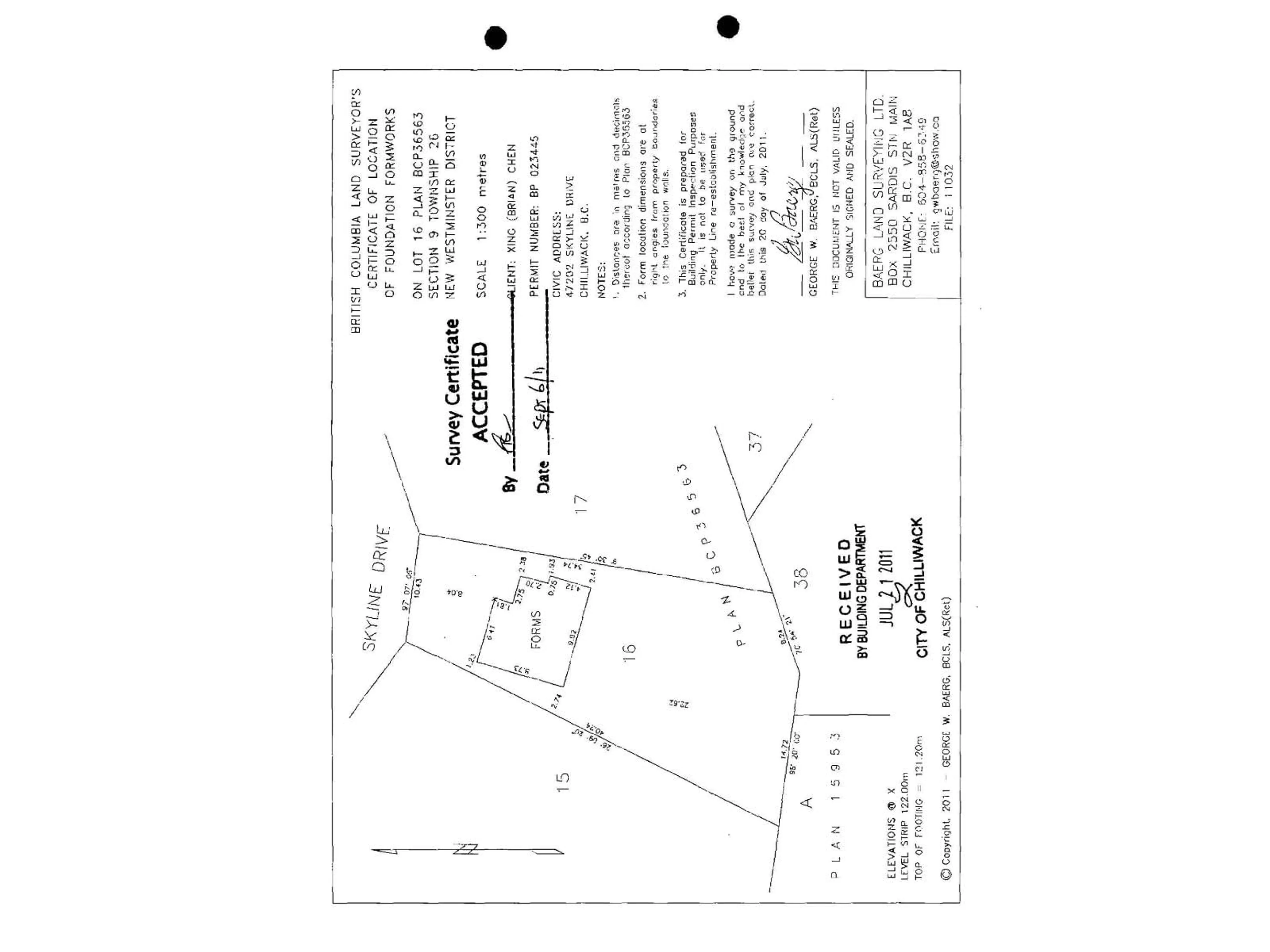 Picture of a map for 47202 SKYLINE DRIVE, Chilliwack British Columbia V2R0R4