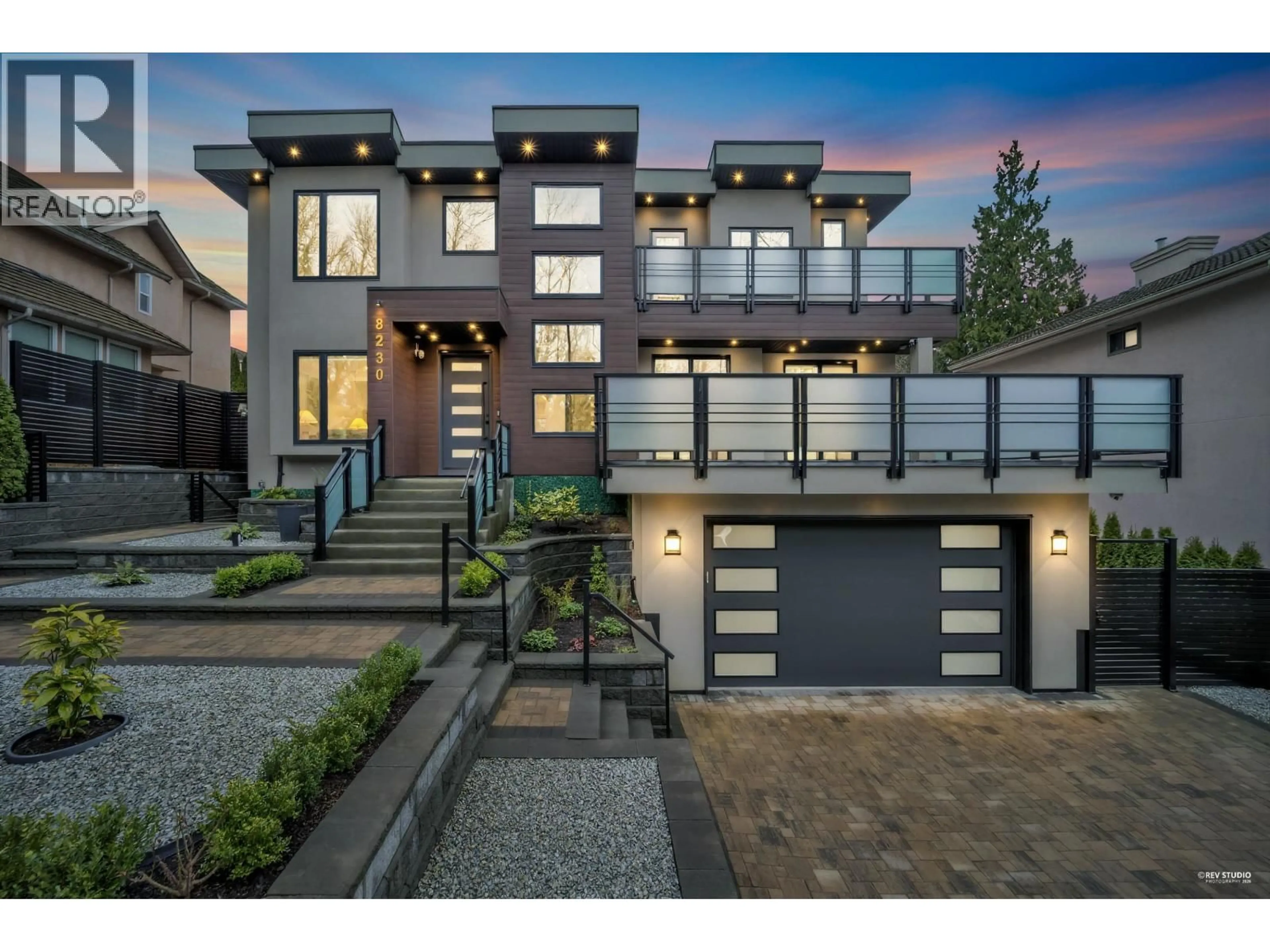 Home with brick exterior material, street for 8230 LAKEFIELD DRIVE, Burnaby British Columbia V5E4G7