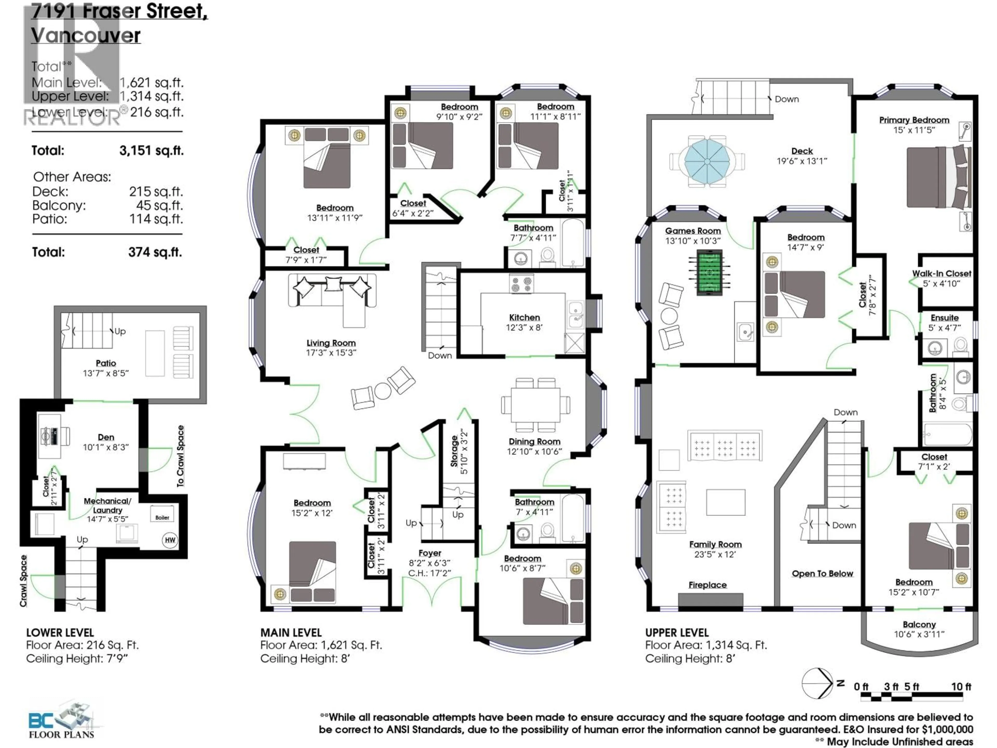 Floor plan for 7191 FRASER STREET, Vancouver British Columbia V5X3V6