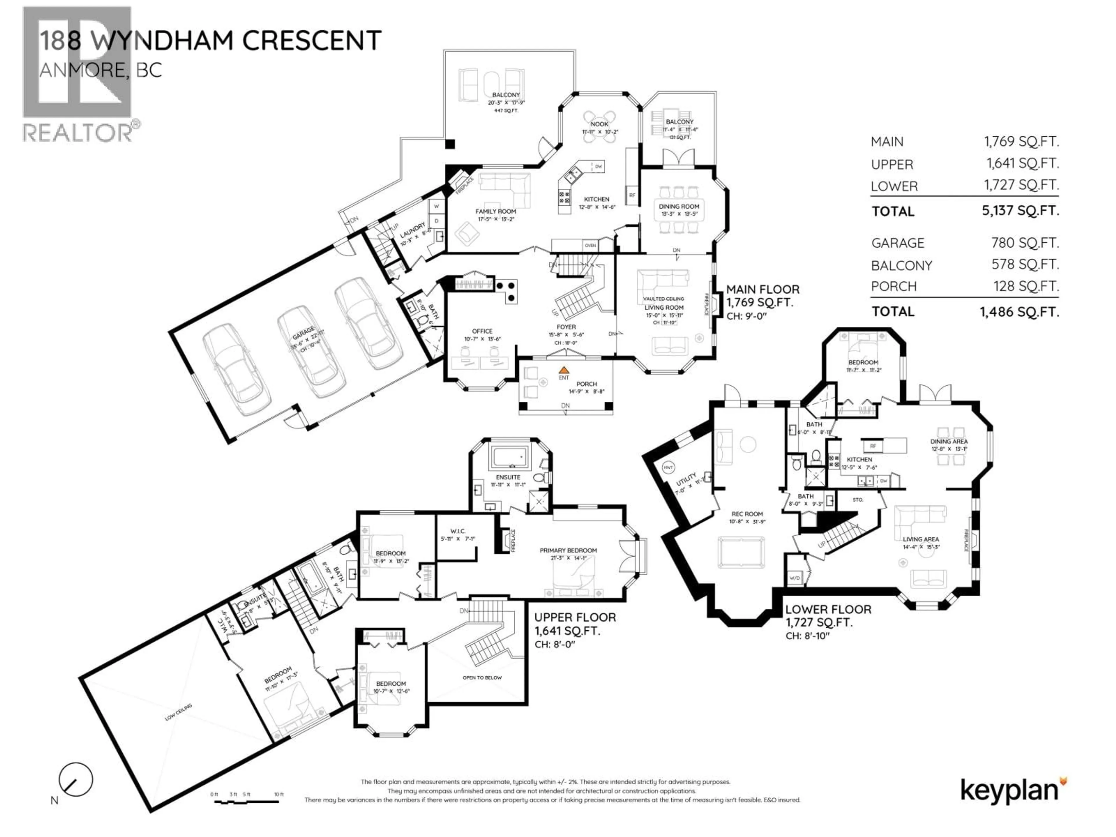 Floor plan for 188 WYNDHAM CRESCENT, Anmore British Columbia V3H4X9