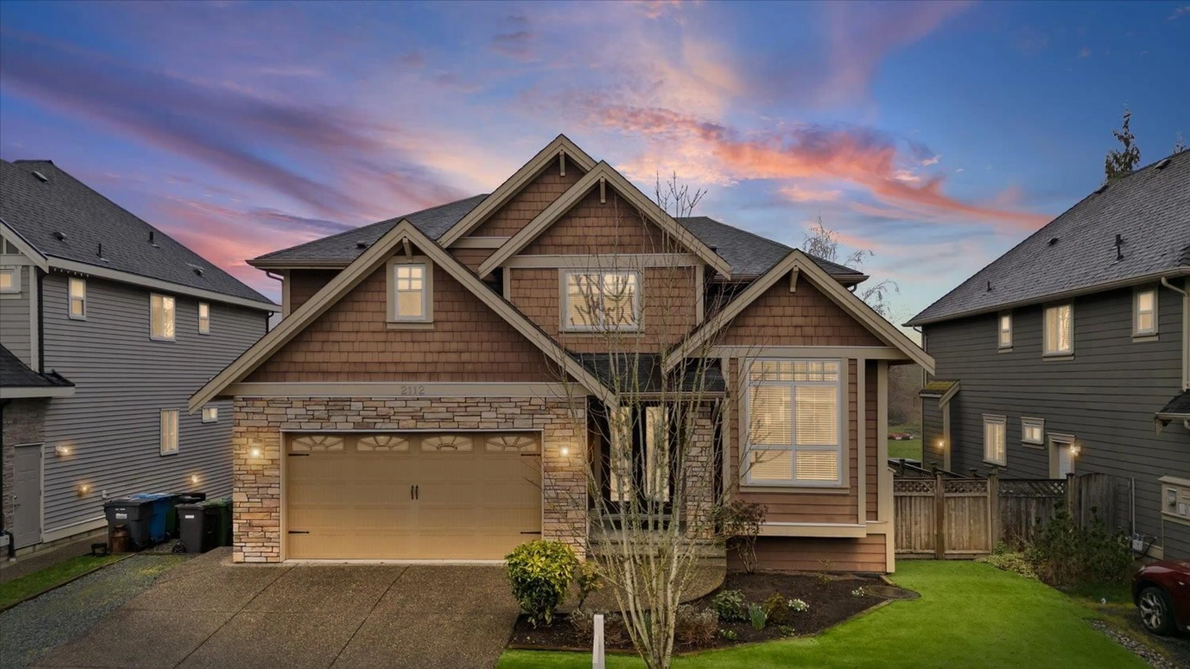 Home with brick exterior material, unknown for 2112 MERLOT BOULEVARD, Abbotsford British Columbia V4X0A6