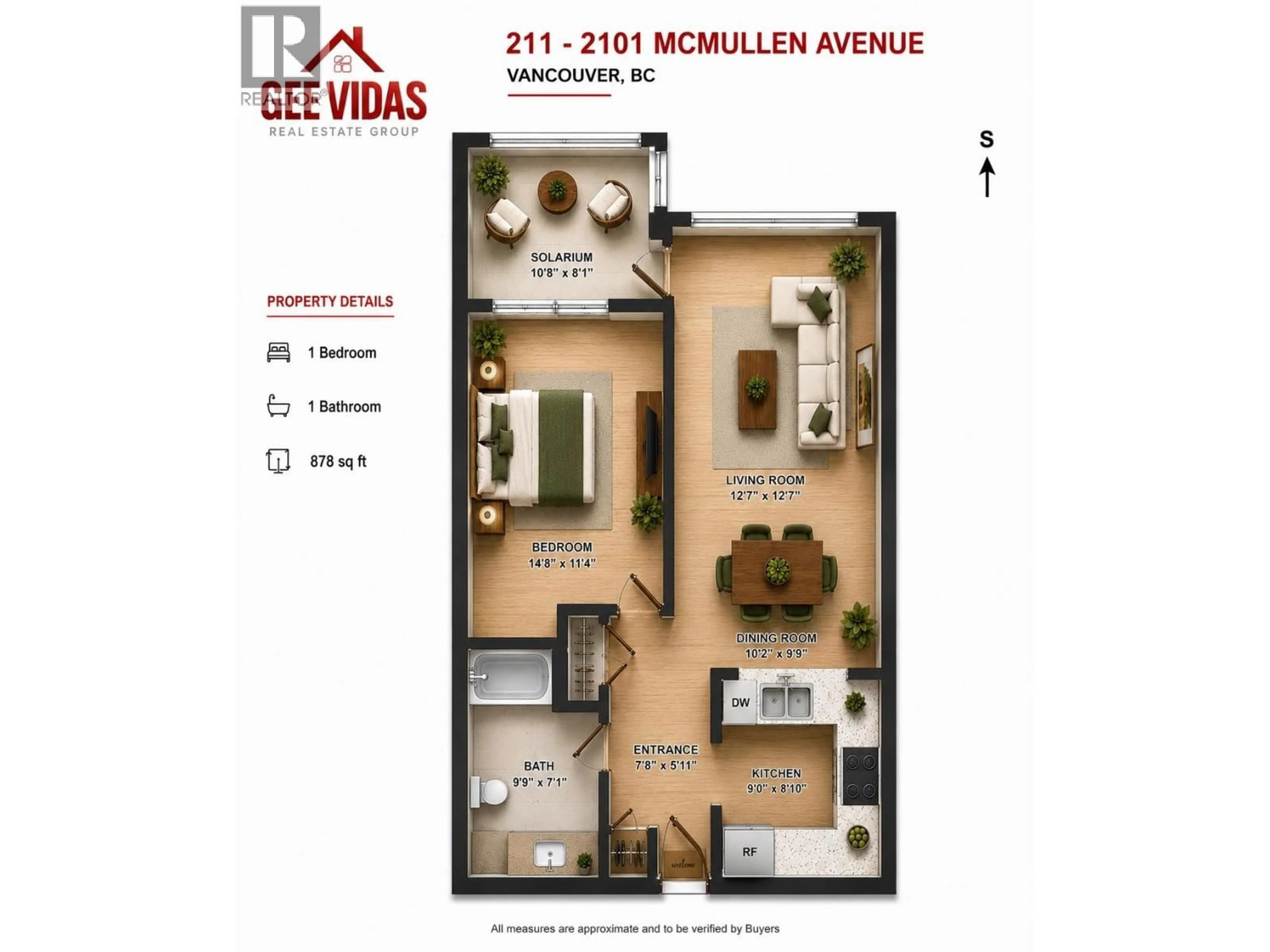 Floor plan for 211 - 2101 MCMULLEN AVENUE, Vancouver British Columbia V6L3B4