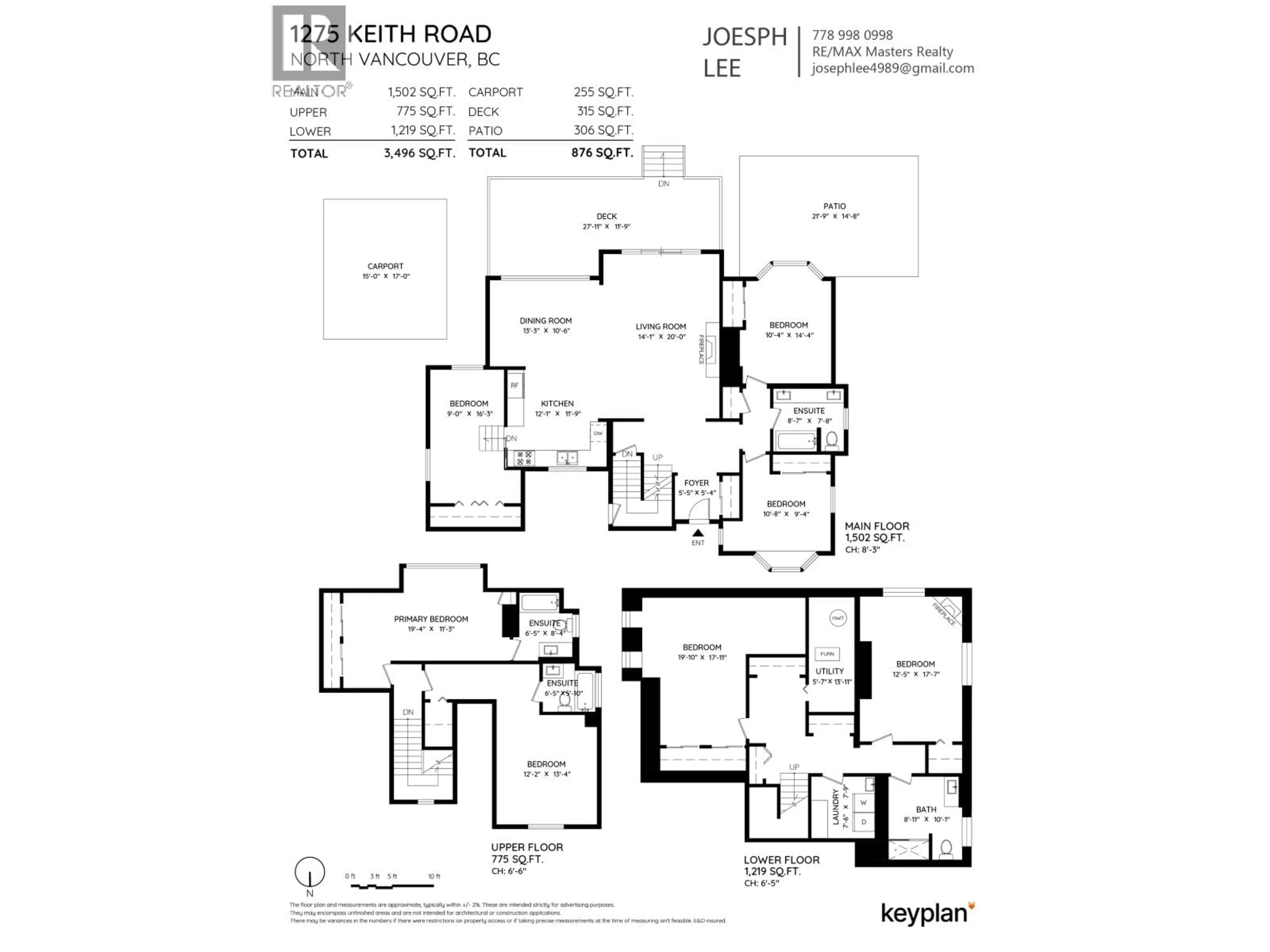 Floor plan for 1275 KEITH ROAD, North Vancouver British Columbia V7P1Y9