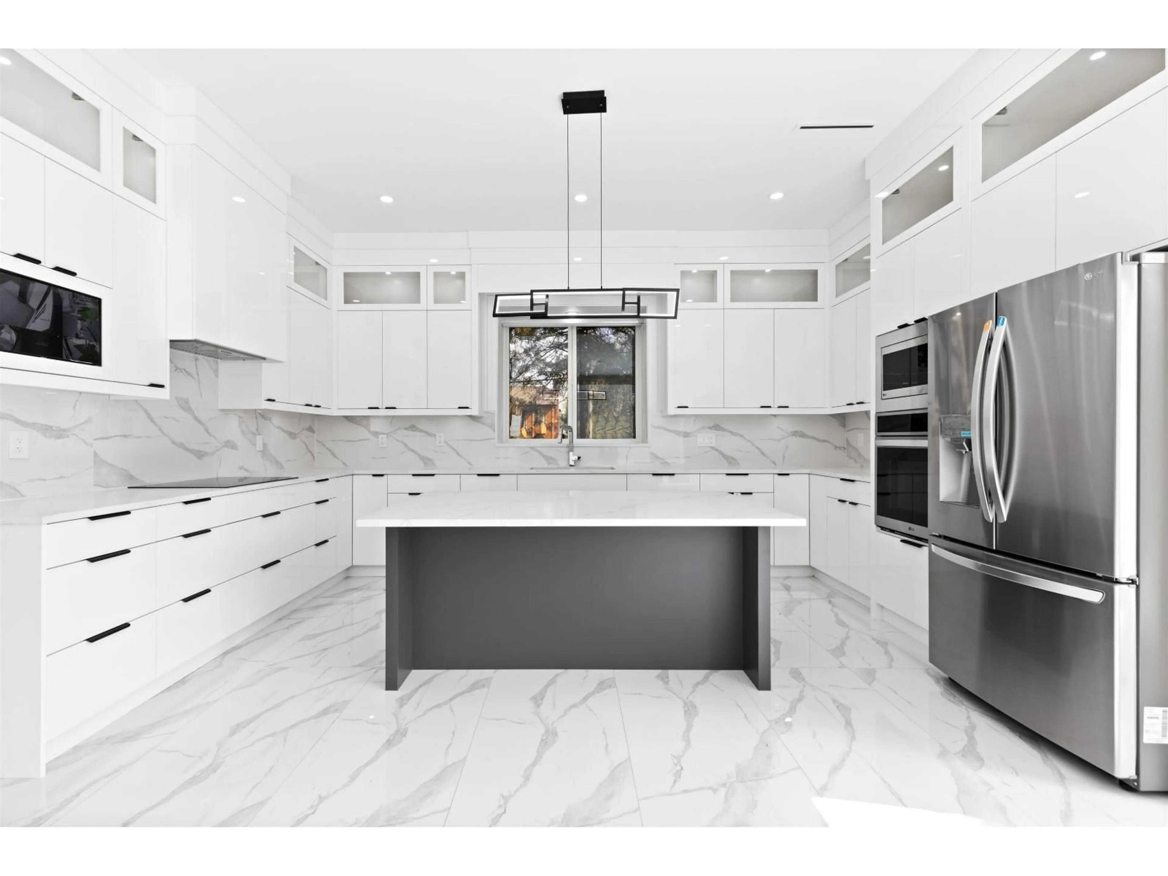 Contemporary kitchen, ceramic/tile floor for 15584 89B AVENUE, Surrey British Columbia V3R4K9