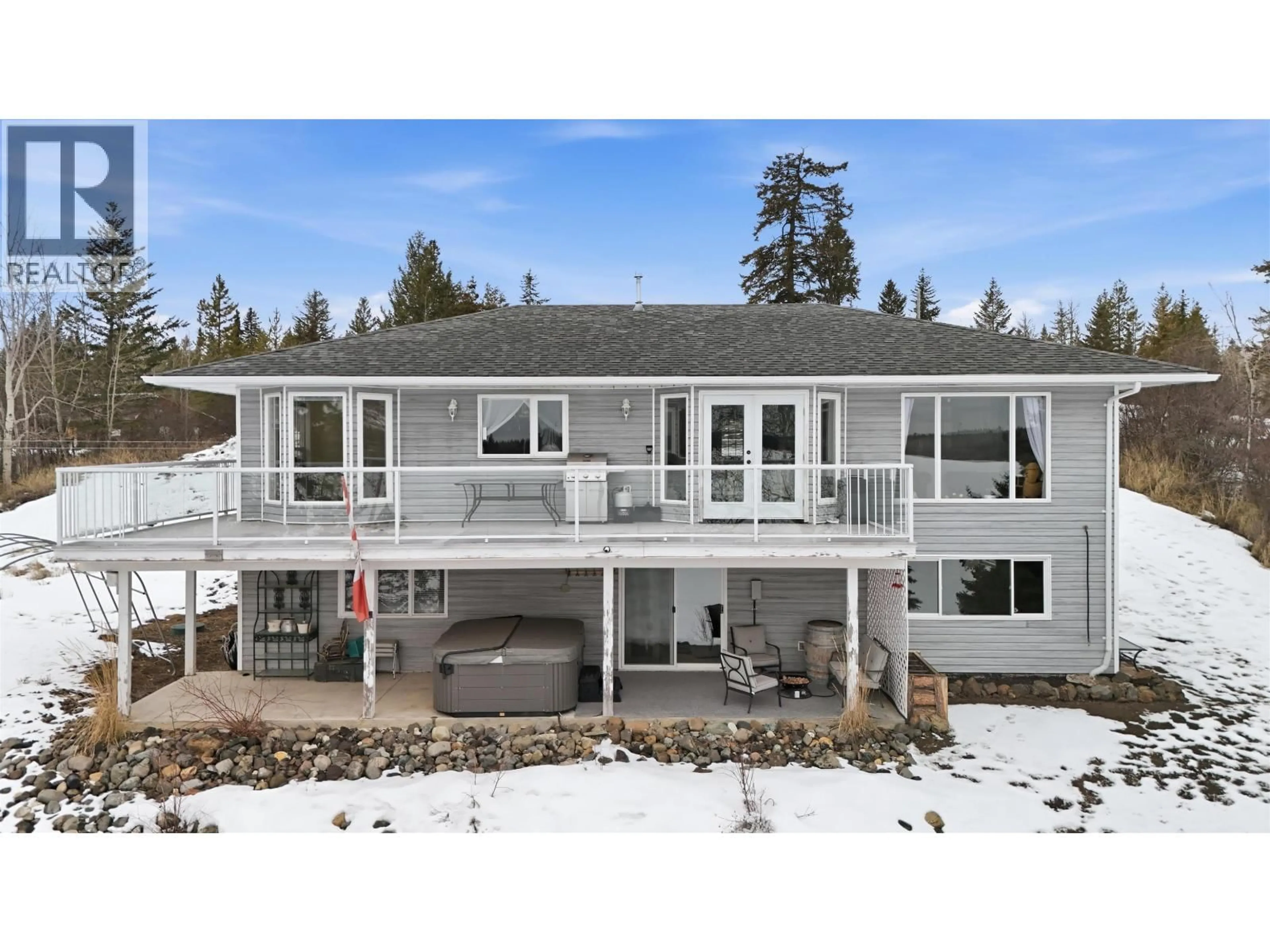 Home with vinyl exterior material, water/lake/river/ocean view for 2448 CLARA ROAD, 150 Mile House British Columbia V0K2G0