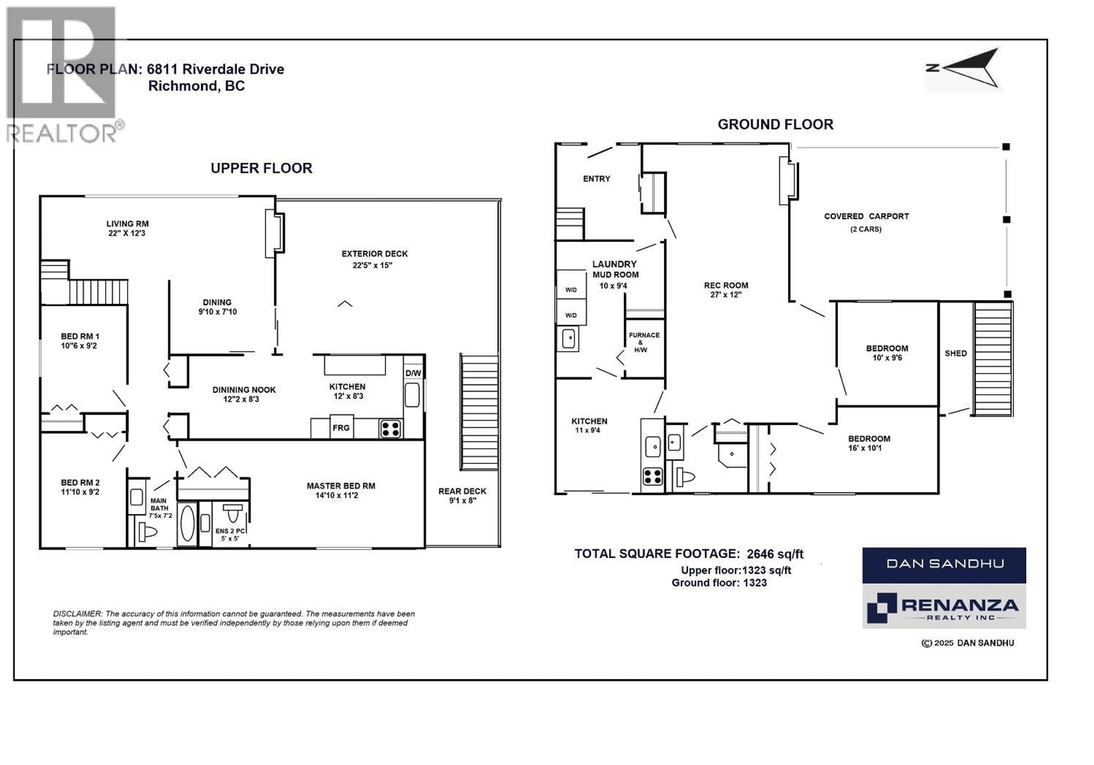 Floor plan for 6811 RIVERDALE DRIVE, Richmond British Columbia V7C2G3