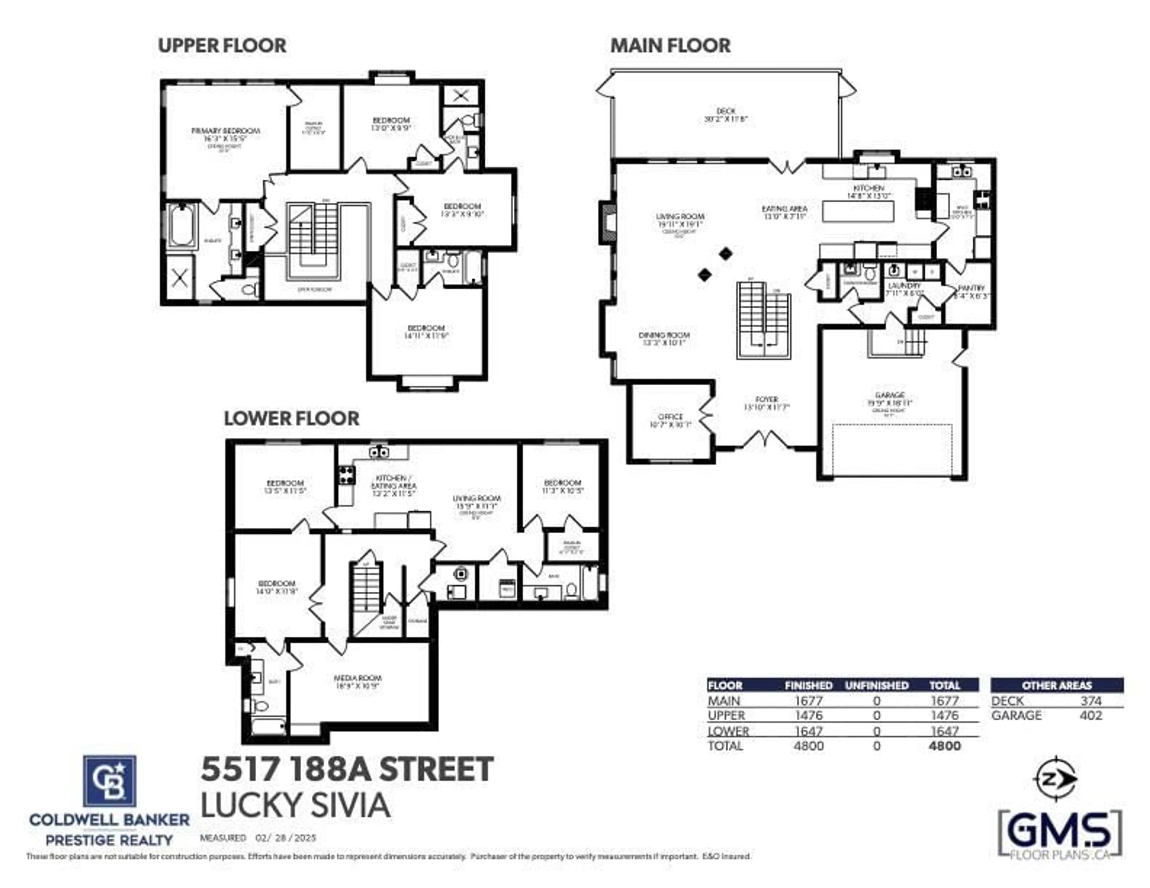 Floor plan for 5517 188A STREET, Surrey British Columbia V3S6S4