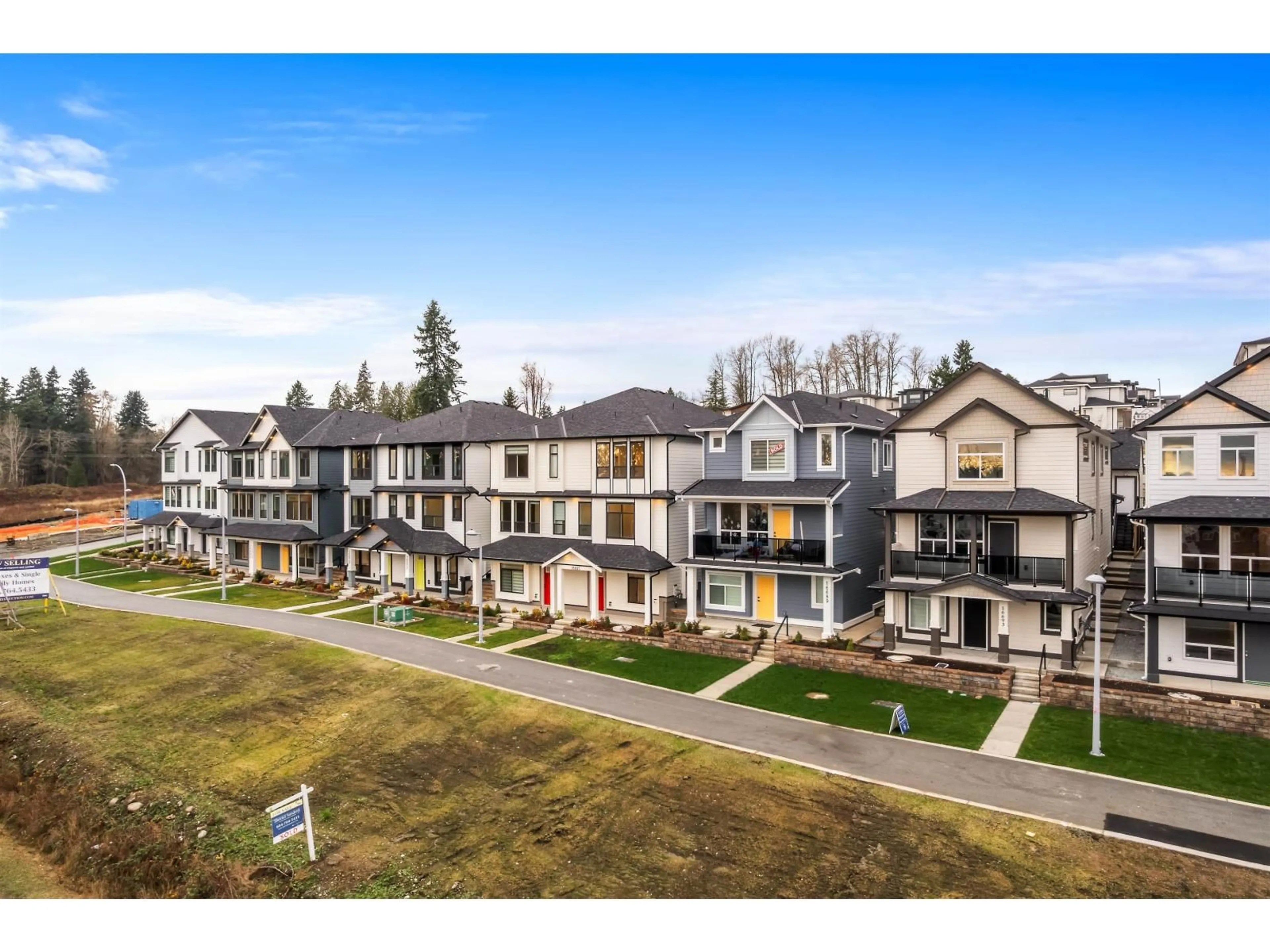 A pic from outside/outdoor area/front of a property/back of a property/a pic from drone, mountain view for 16673 16 AVENUE, Surrey British Columbia V3S9X7