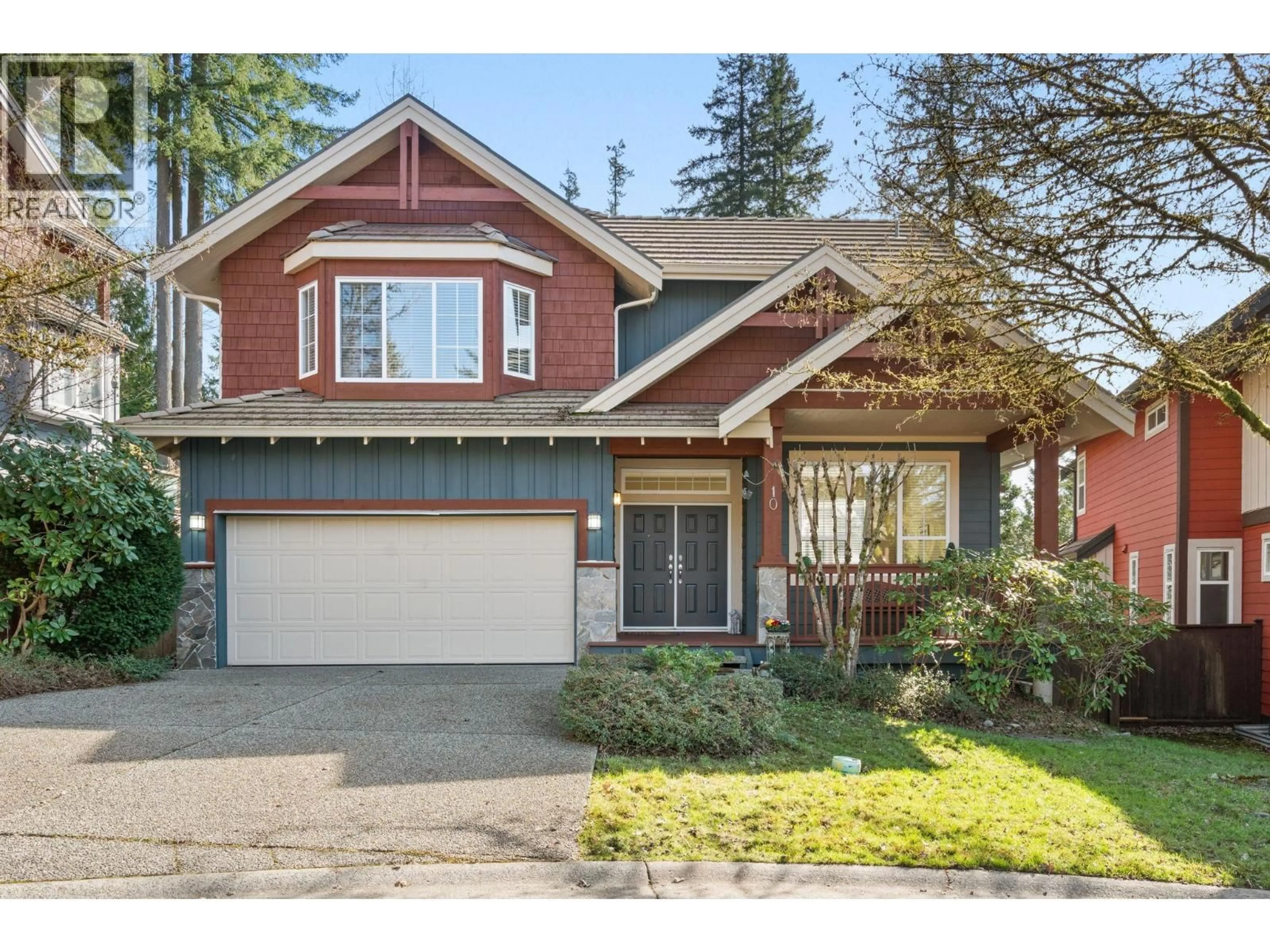 Home with vinyl exterior material, street for 10 ASHWOOD DRIVE, Port Moody British Columbia V3H5H2