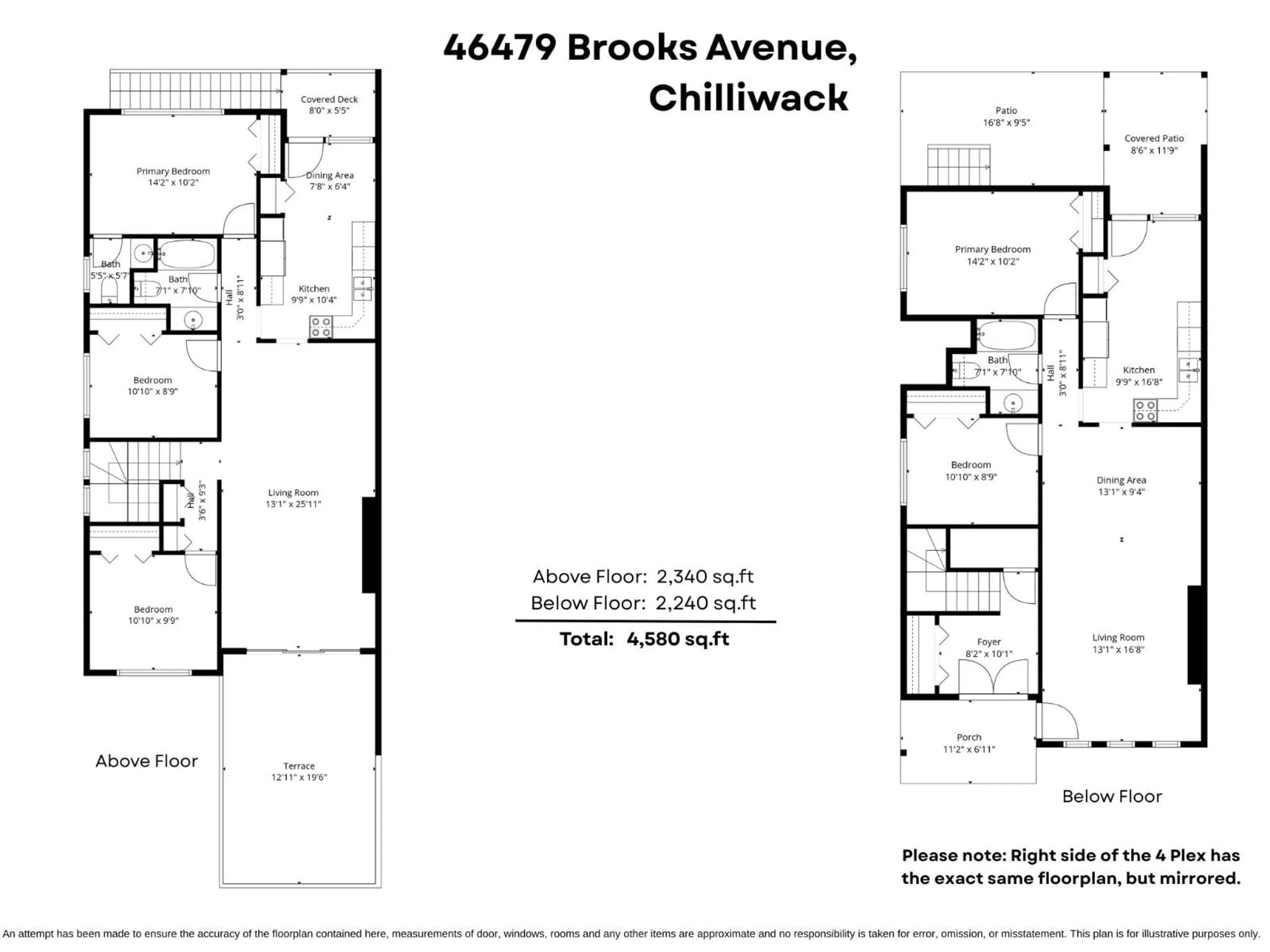 Floor plan for 46479 BROOKS AVENUE, Chilliwack British Columbia V2P1C6