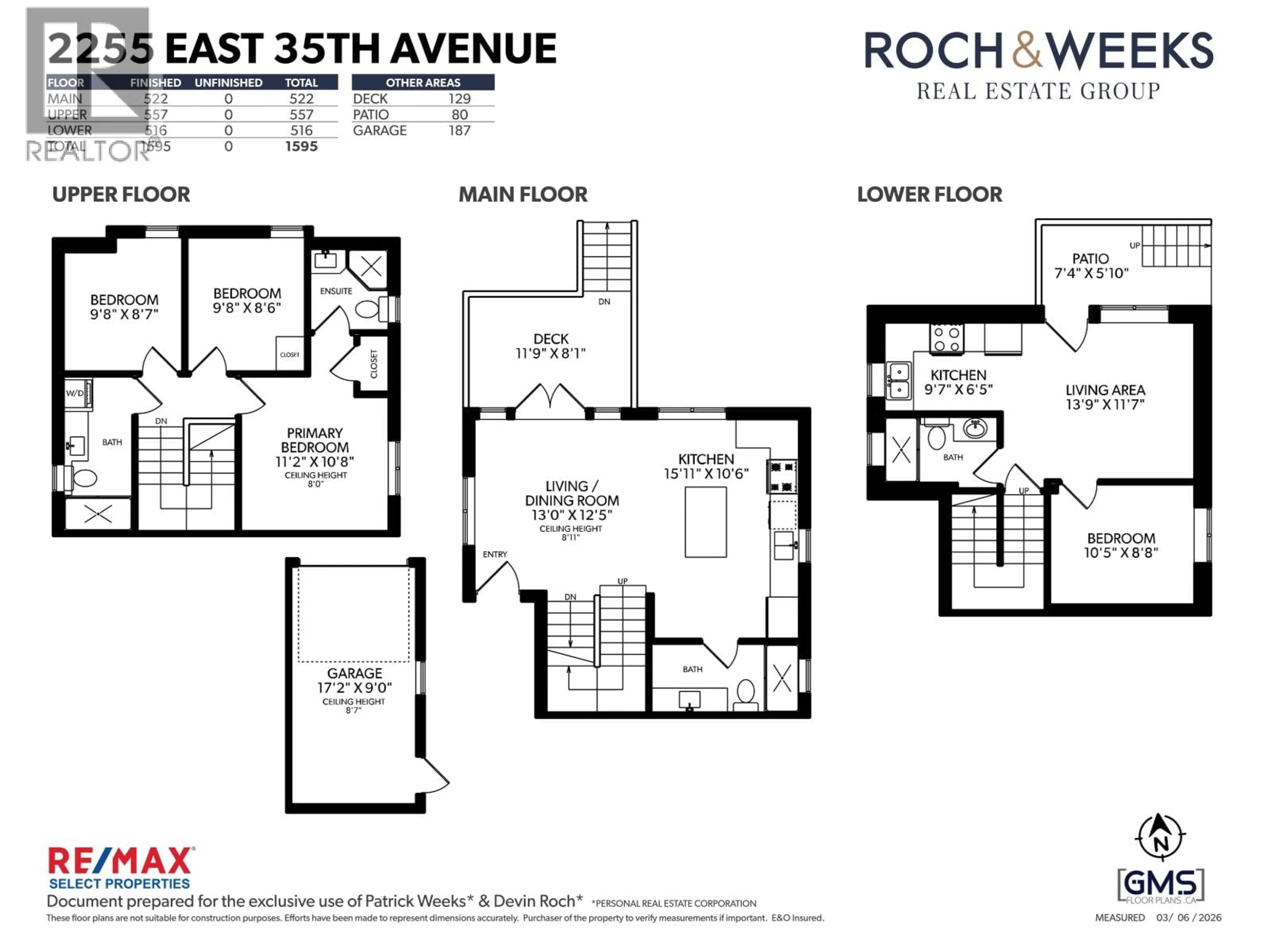 Floor plan for 2255 35TH AVENUE, Vancouver British Columbia V5P1C1