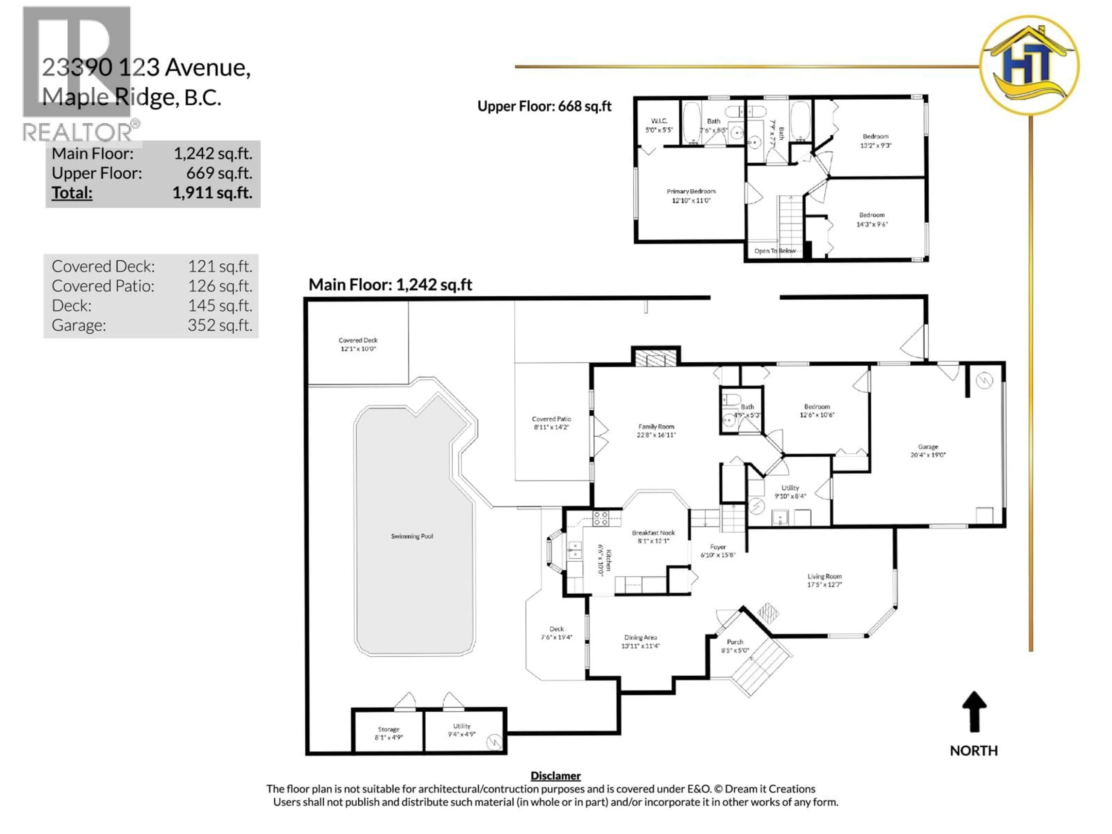 Floor plan for 23390 123 AVENUE, Maple Ridge British Columbia V2X0P7