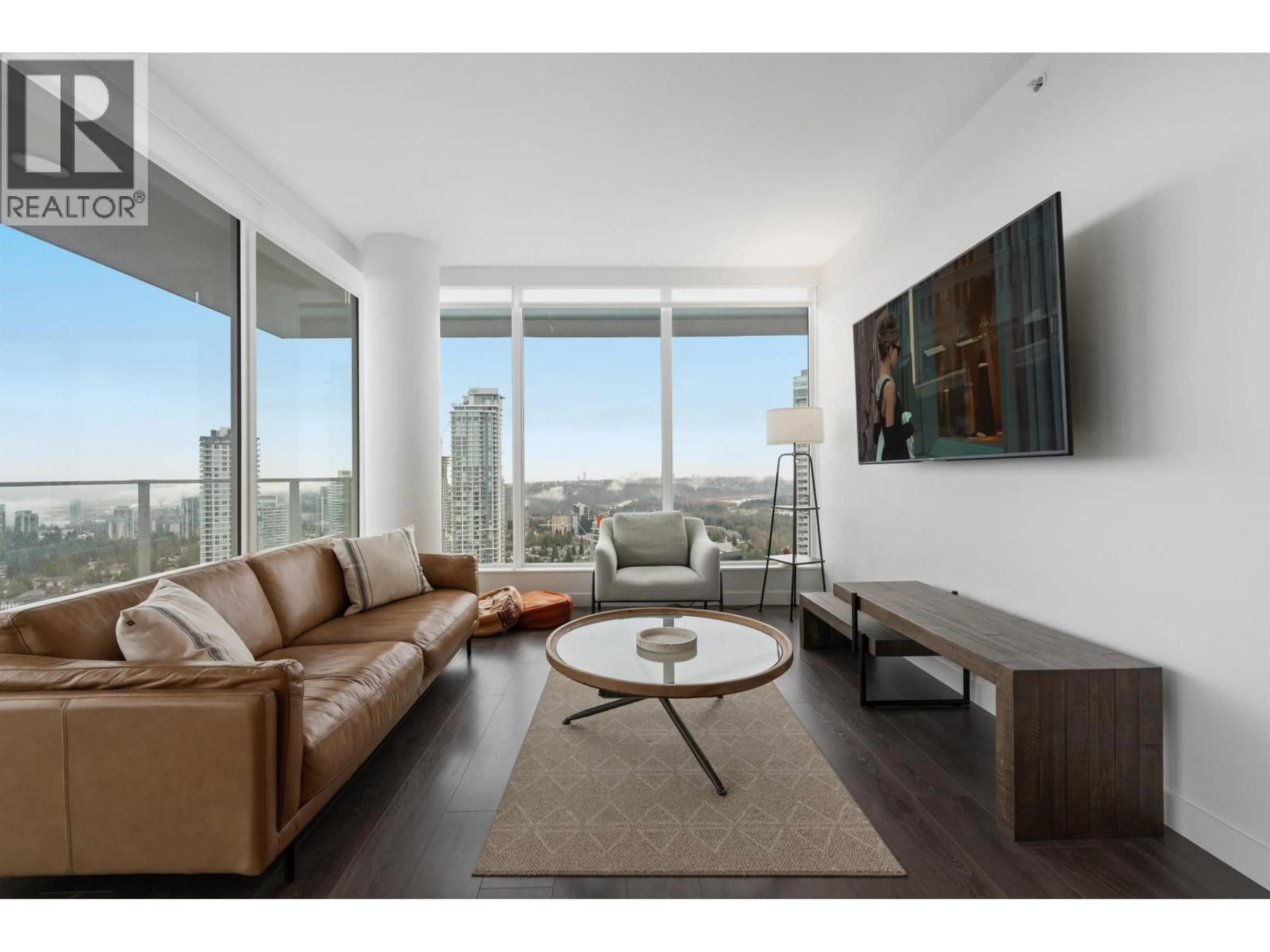 Living room with furniture, unknown for 3206 - 567 CLARKE ROAD, Coquitlam British Columbia V3J0K7