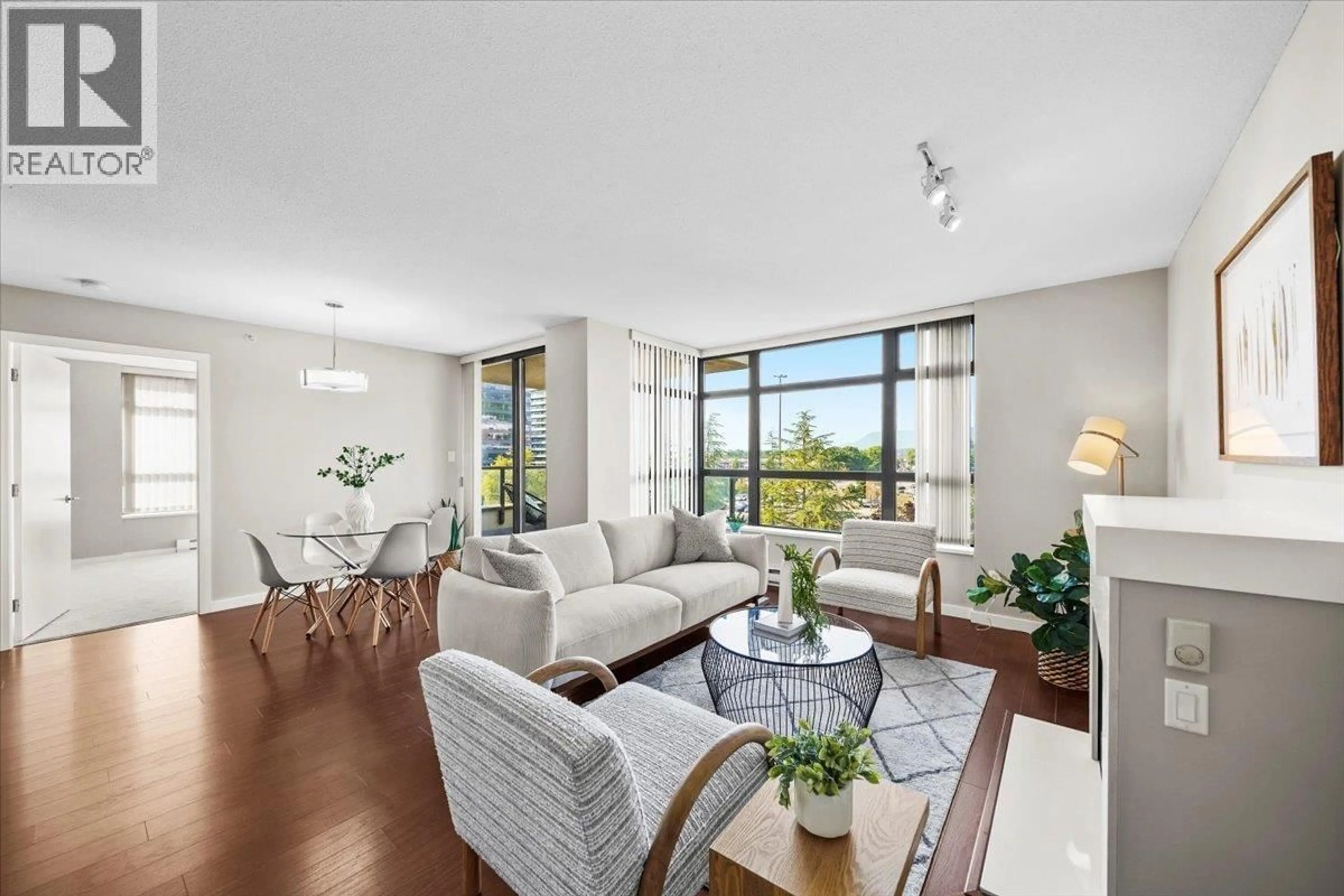 Living room with furniture, unknown for 602 - 8120 LANSDOWNE ROAD, Richmond British Columbia V6X0A1