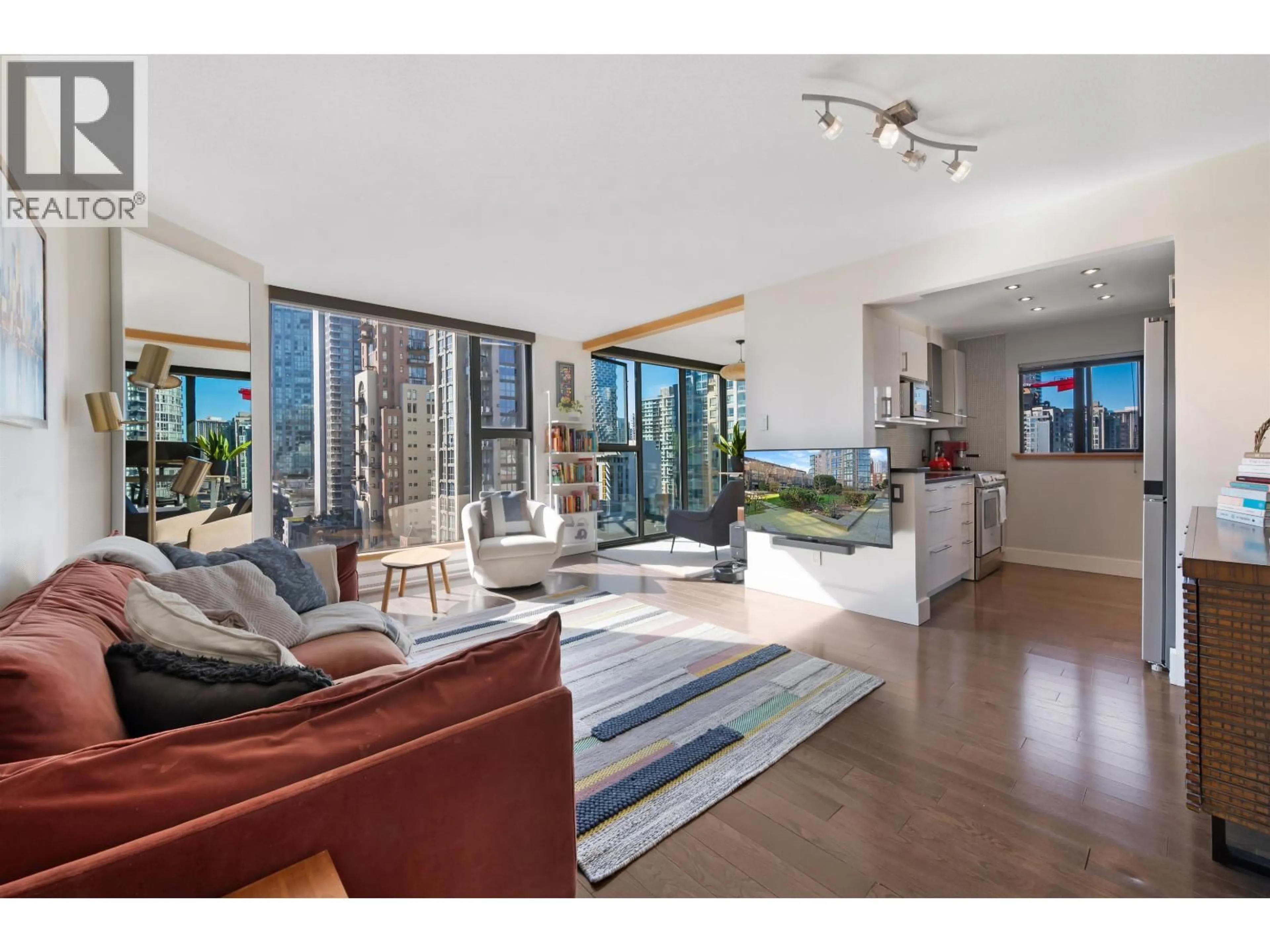 Living room with furniture, unknown for 1403 - 1155 HOMER STREET, Vancouver British Columbia V6B5T5