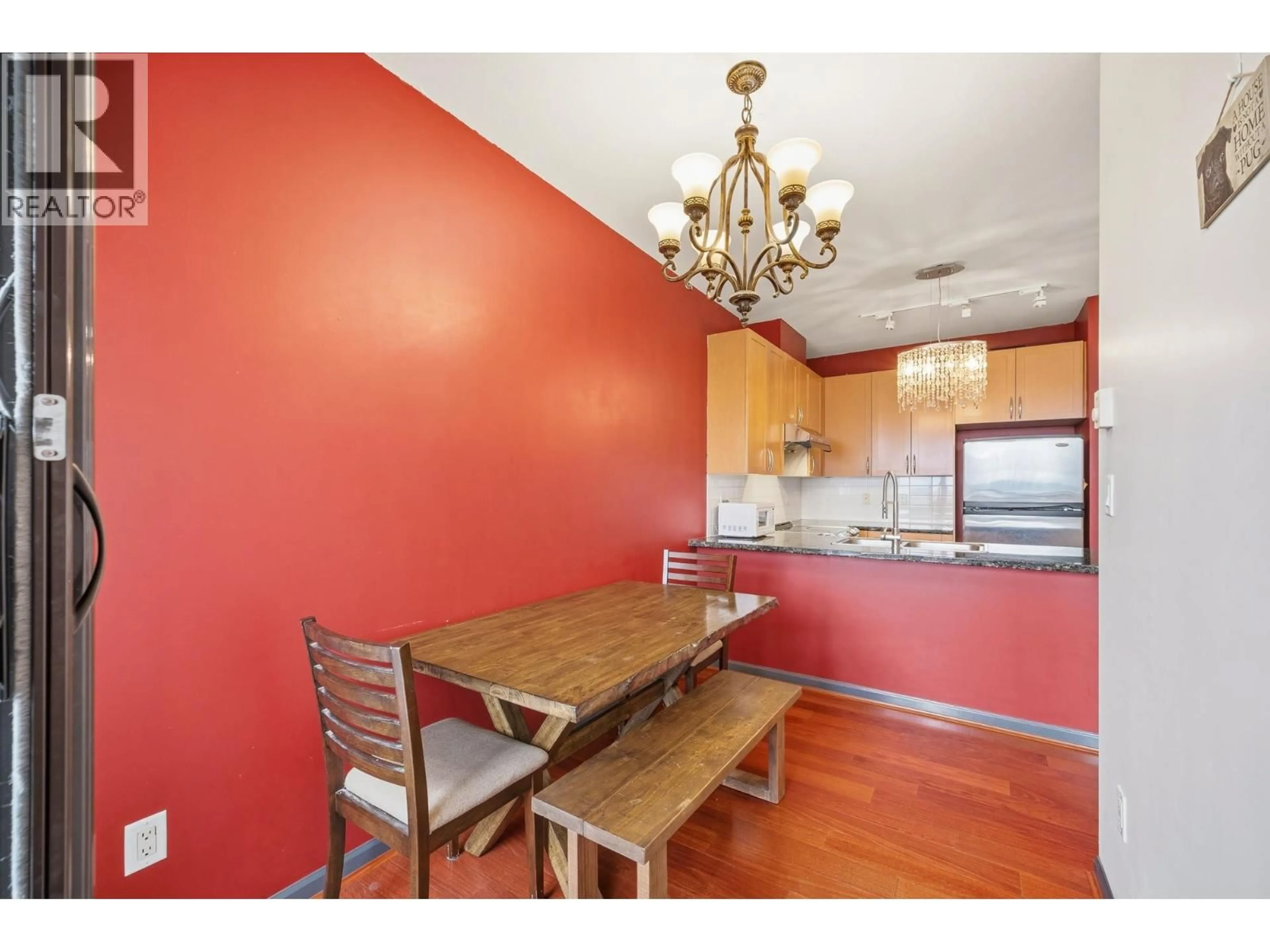 Dining room, wood/laminate floor for 1801 - 6833 STATION HILL DRIVE, Burnaby British Columbia V3N5E1
