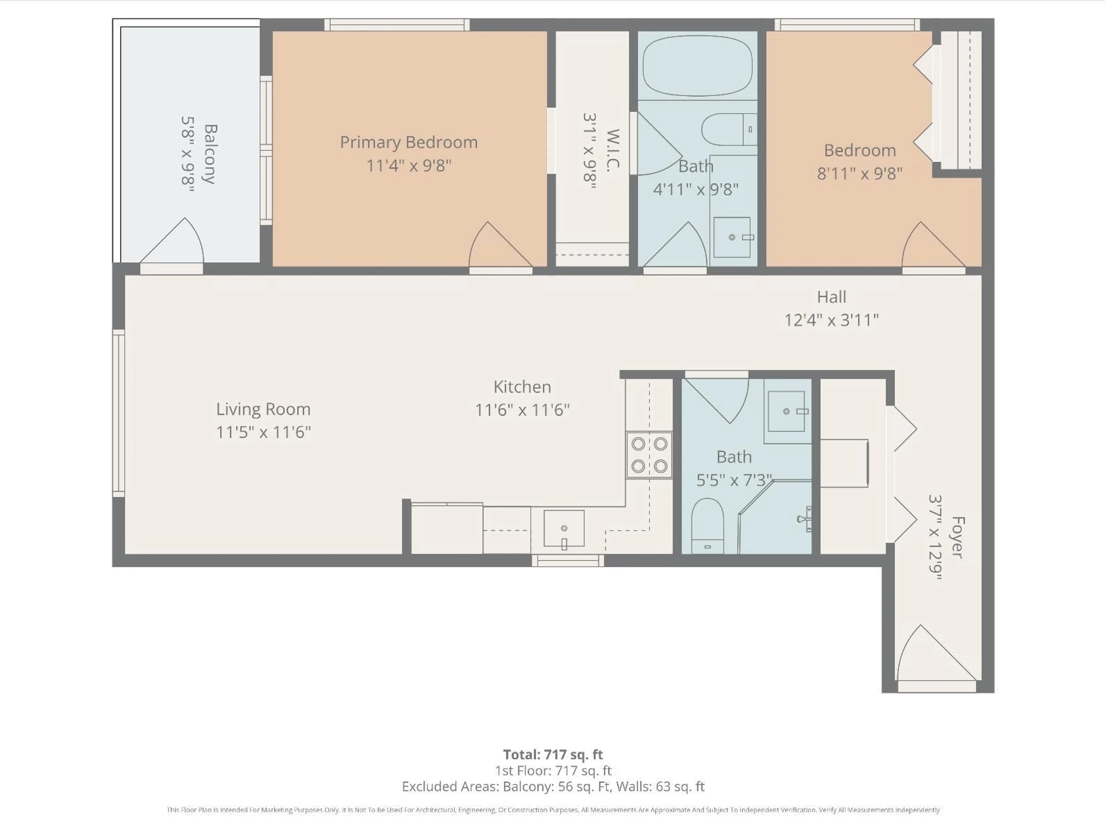 Floor plan for B3-407 - 15777 85 AVENUE, Surrey British Columbia V3R1N9