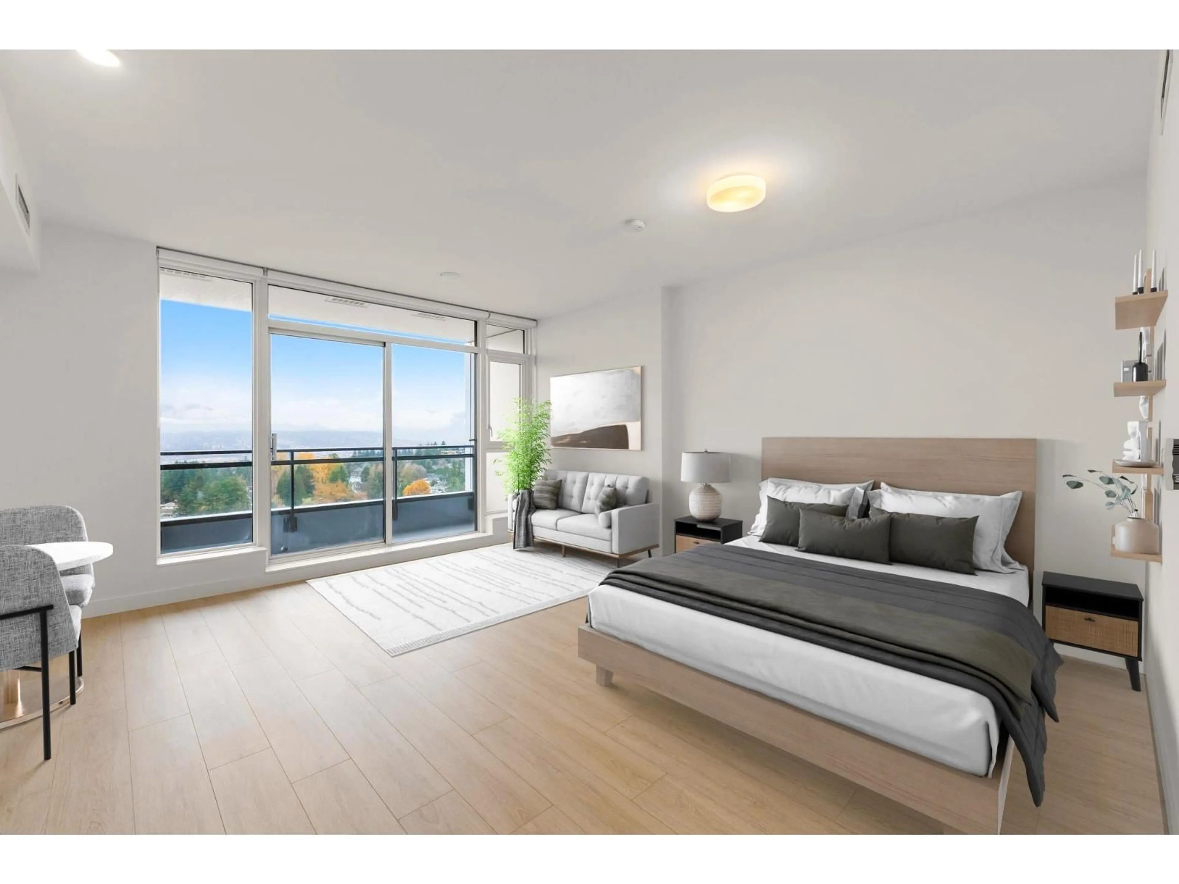 Bedroom with bed, unknown for 1810 - 13675 107A AVENUE, Surrey British Columbia V3T2H3