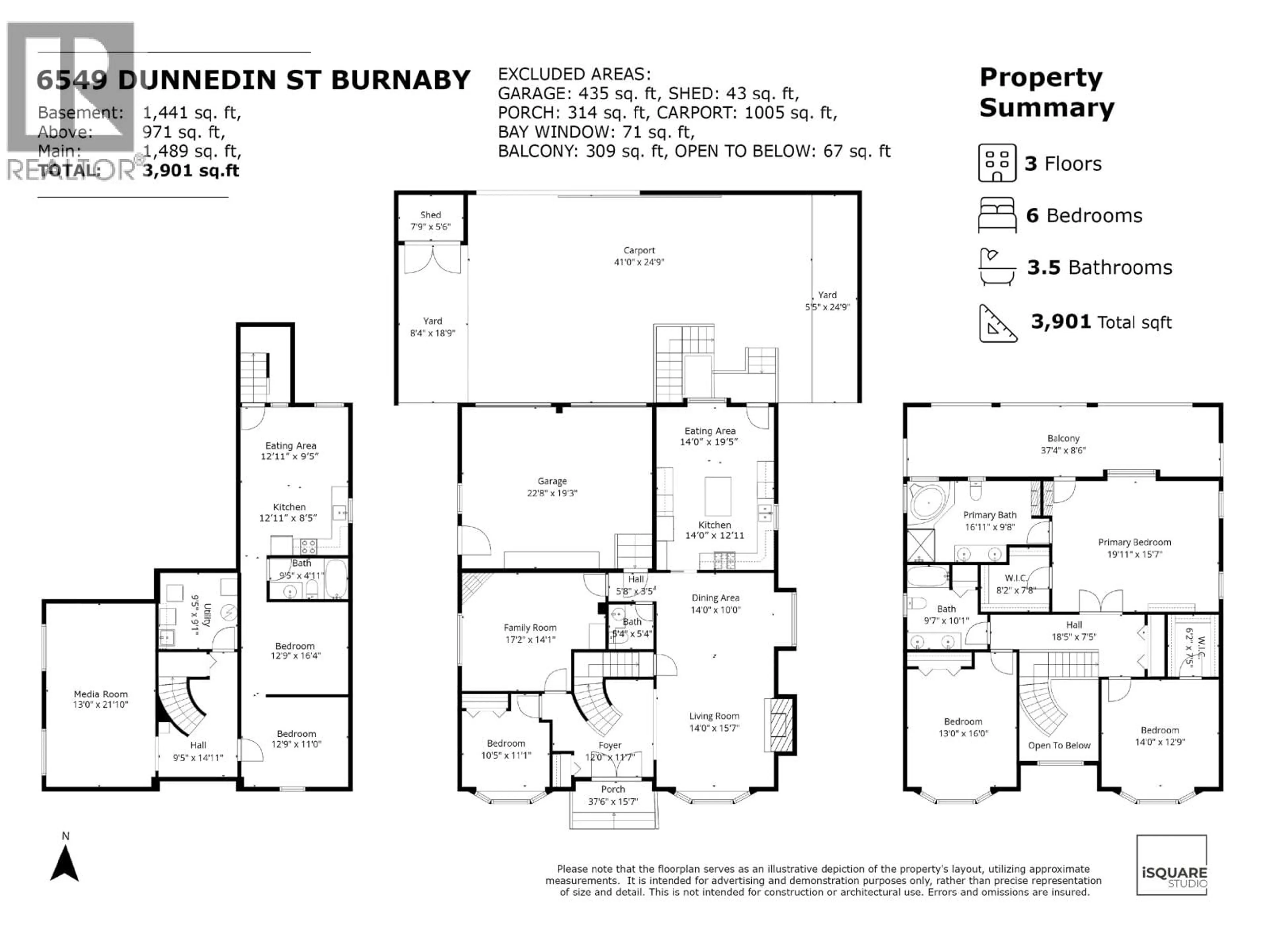 Floor plan for 6549 DUNNEDIN STREET, Burnaby British Columbia V5B1Y7