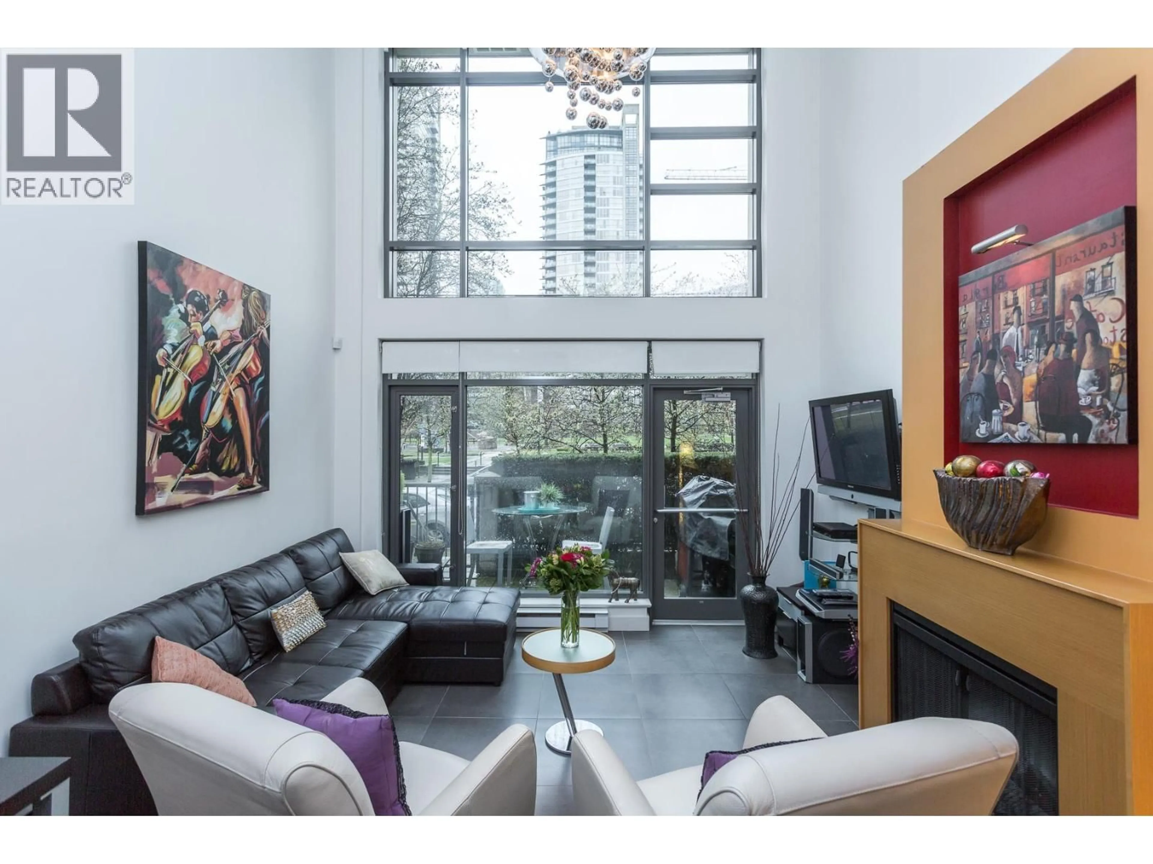 Living room with furniture, unknown for 104 - 1168 RICHARDS STREET, Vancouver British Columbia V6B3E6