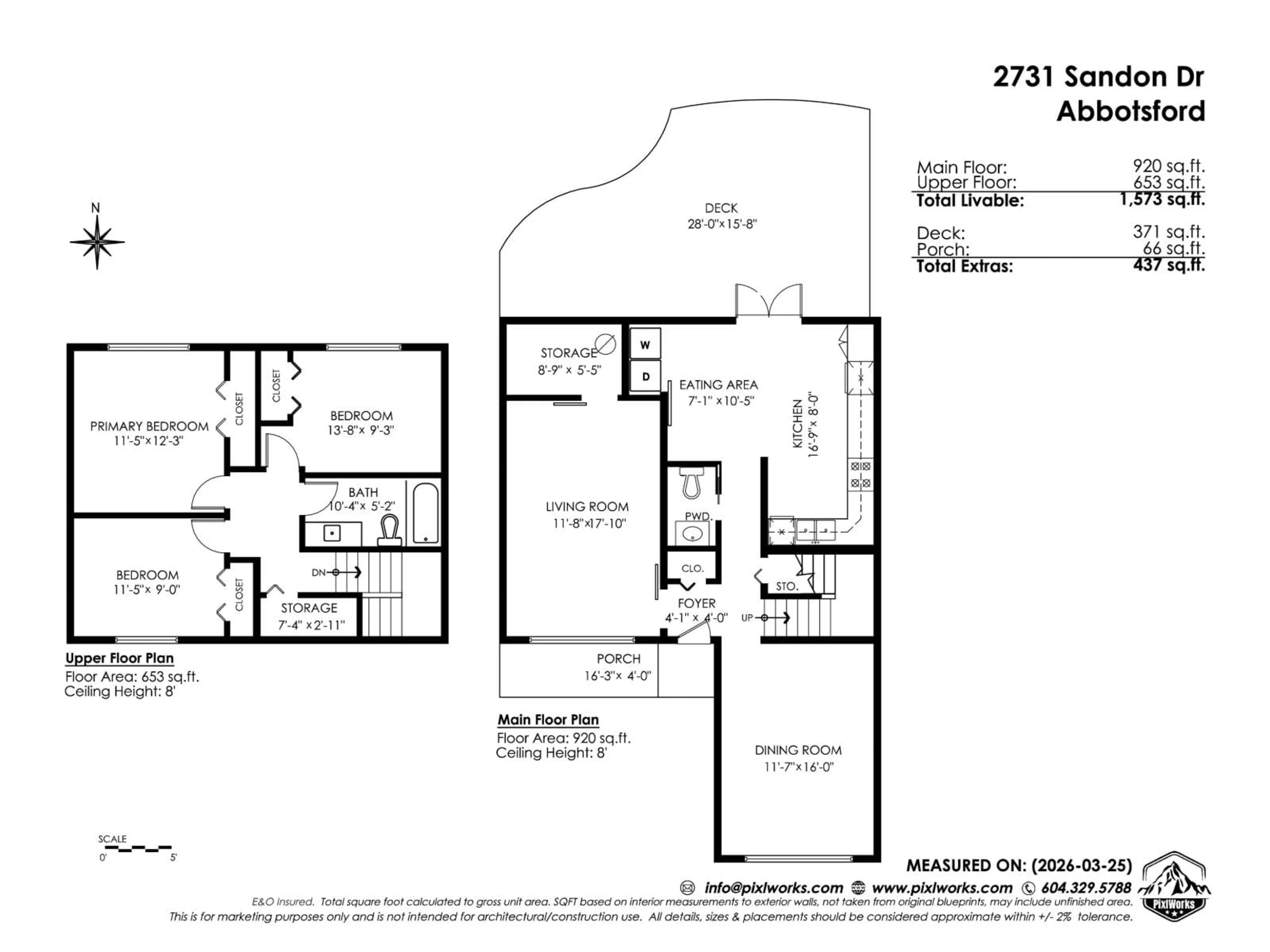 Floor plan for 2731 SANDON DRIVE, Abbotsford British Columbia V2S7J3